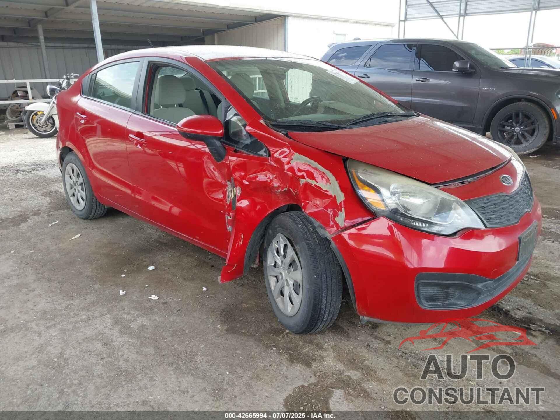 KIA RIO 2012 - KNADM4A35C6055922