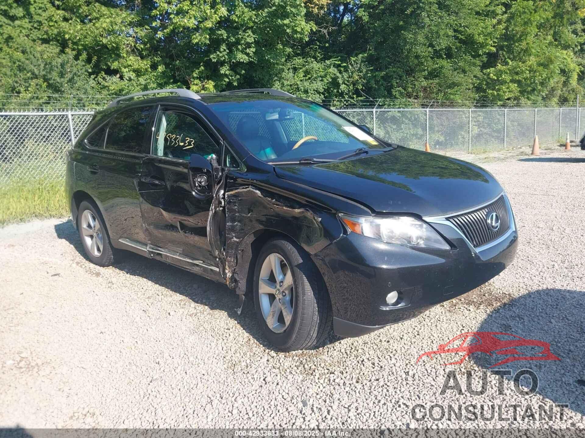 LEXUS RX 350 2011 - 2T2BK1BA9BC083141