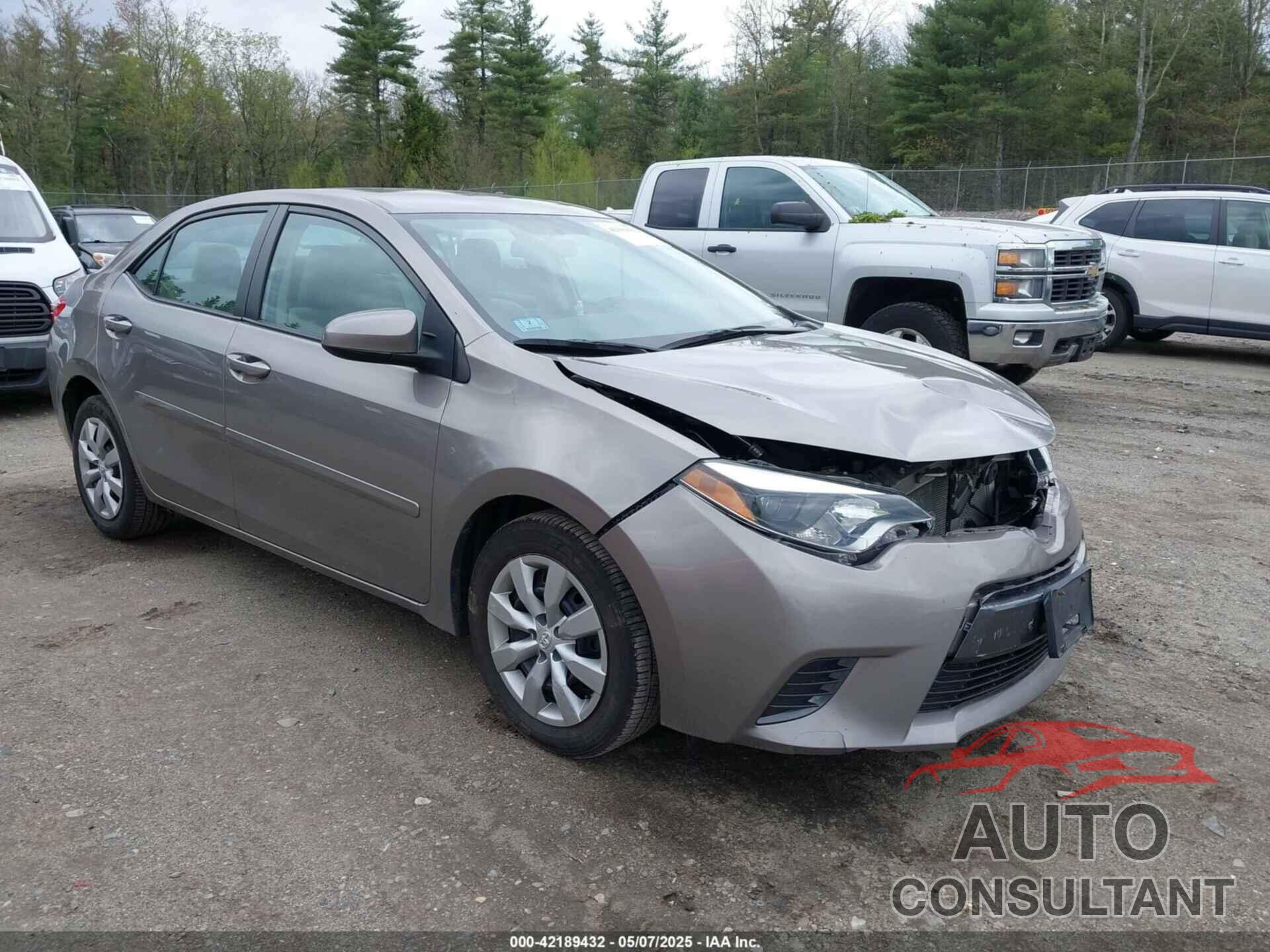TOYOTA COROLLA 2016 - 2T1BURHE3GC526947