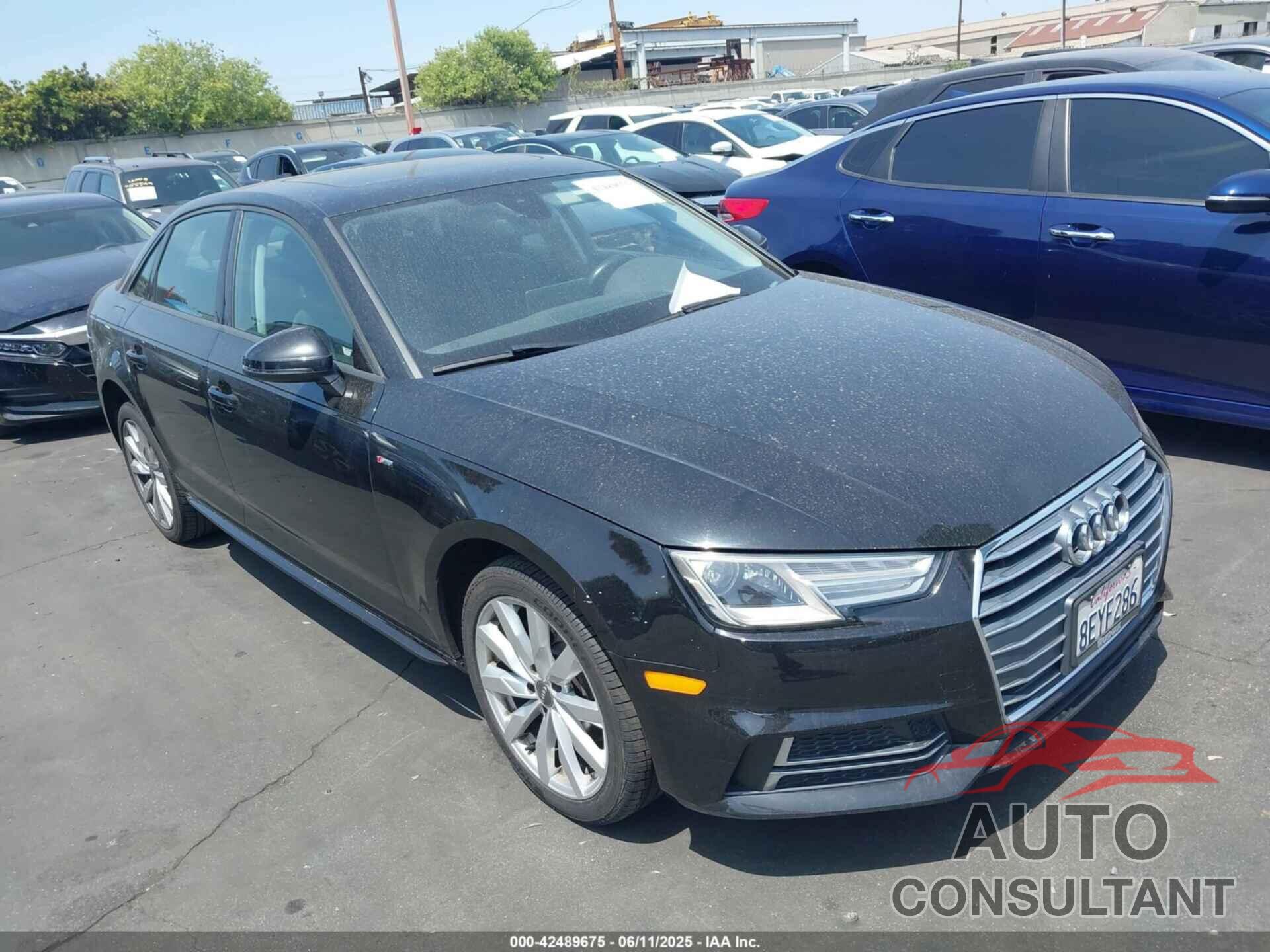 AUDI A4 2018 - WAUKMAF4XJA194736