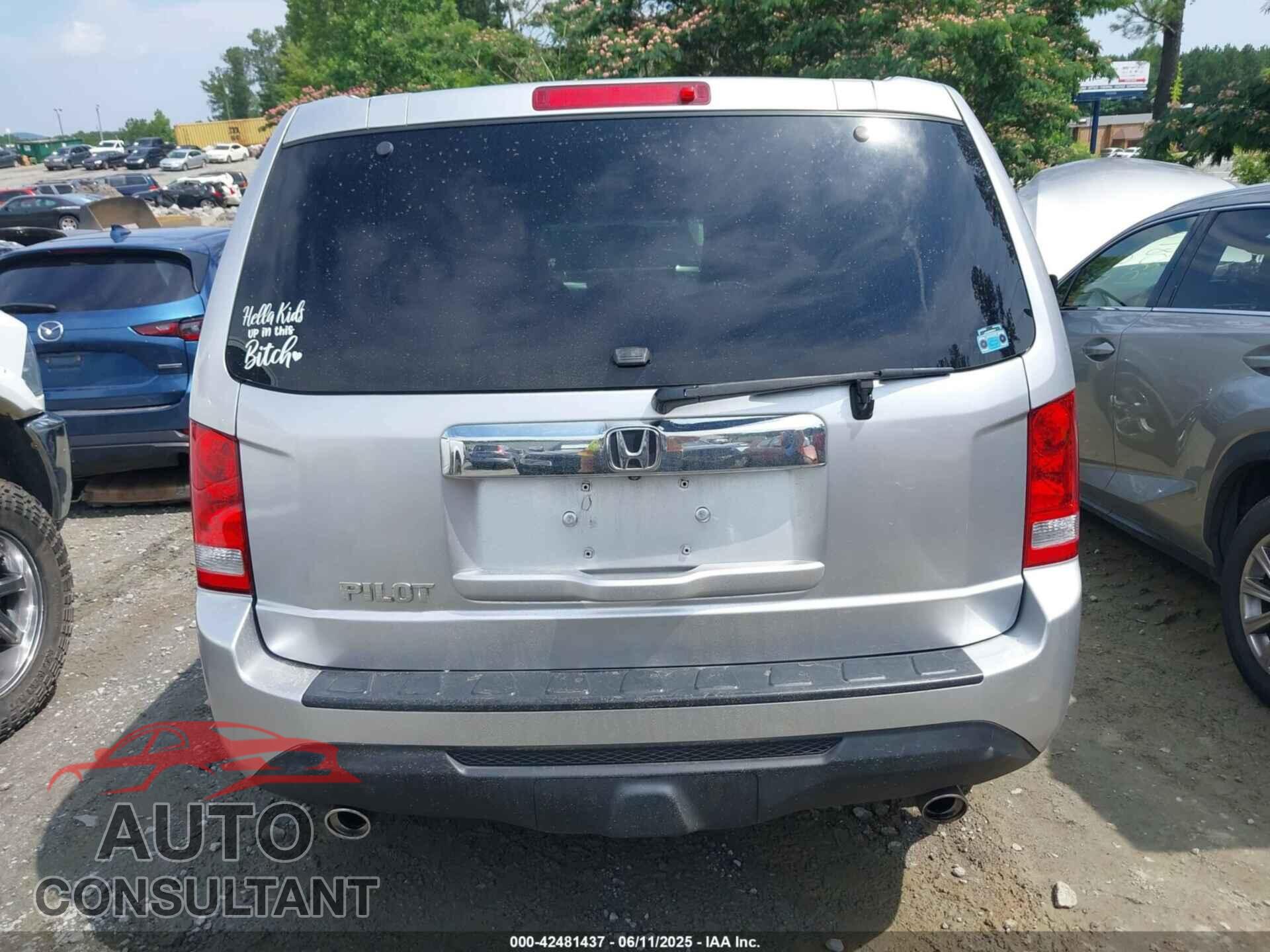 HONDA PILOT 2012 - 5FNYF3H54CB019160