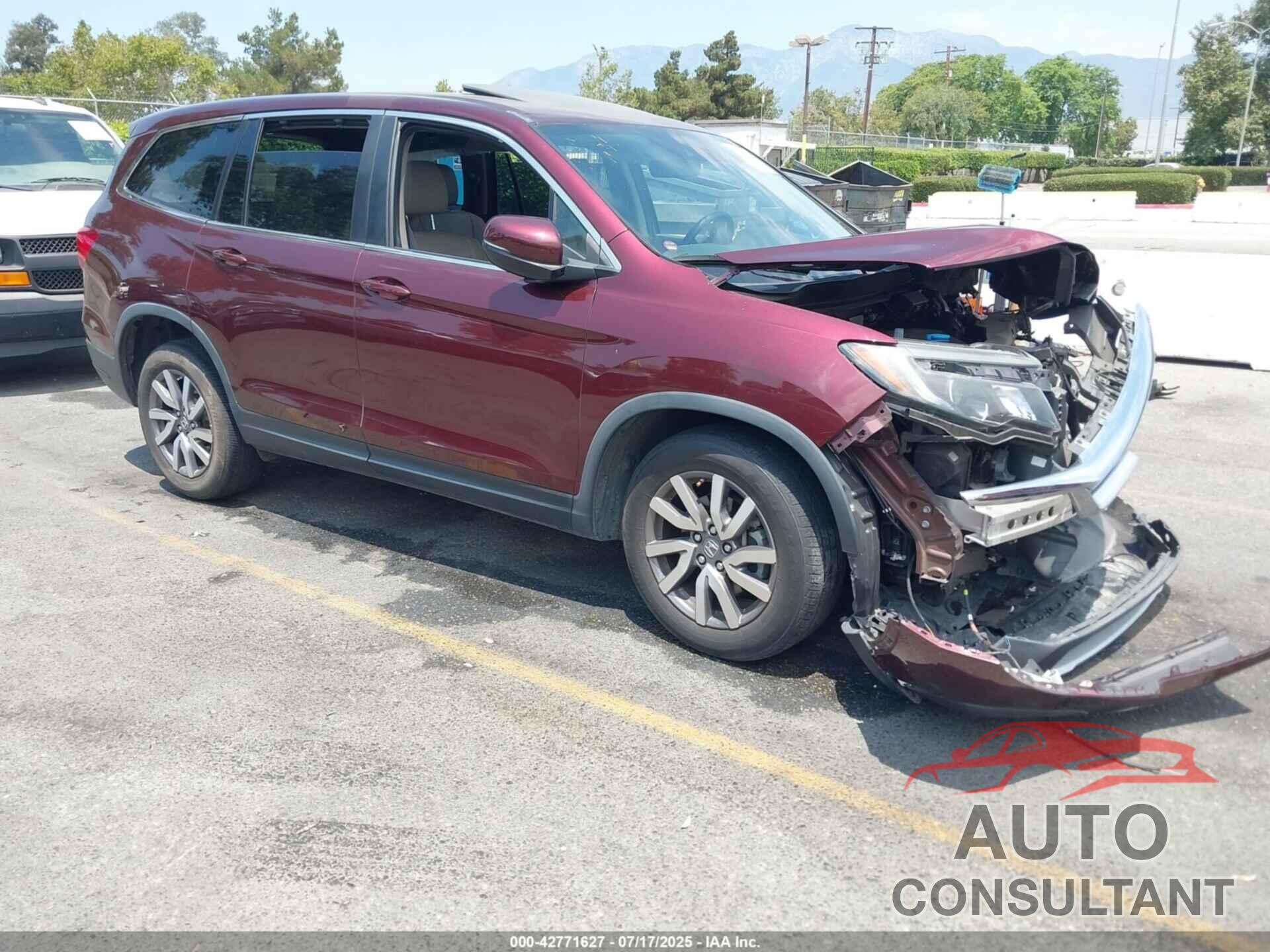HONDA PILOT 2019 - 5FNYF5H44KB024487