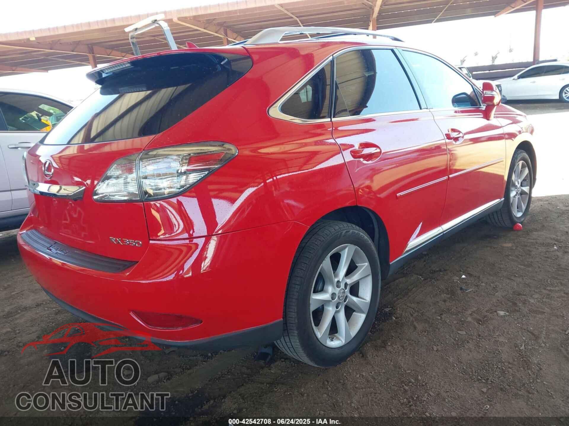 LEXUS RX 350 2012 - 2T2ZK1BA0CC069631