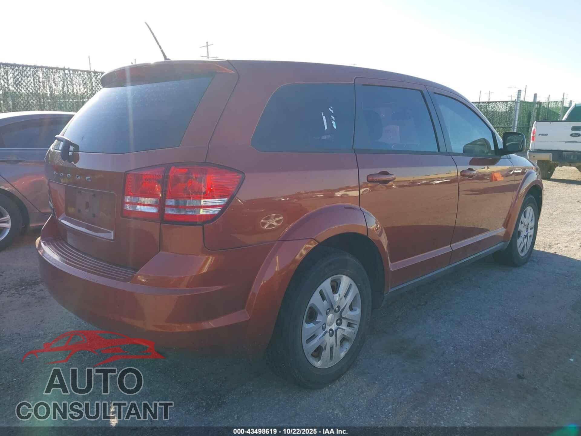 DODGE JOURNEY 2013 - 3C4PDCAB1DT687261