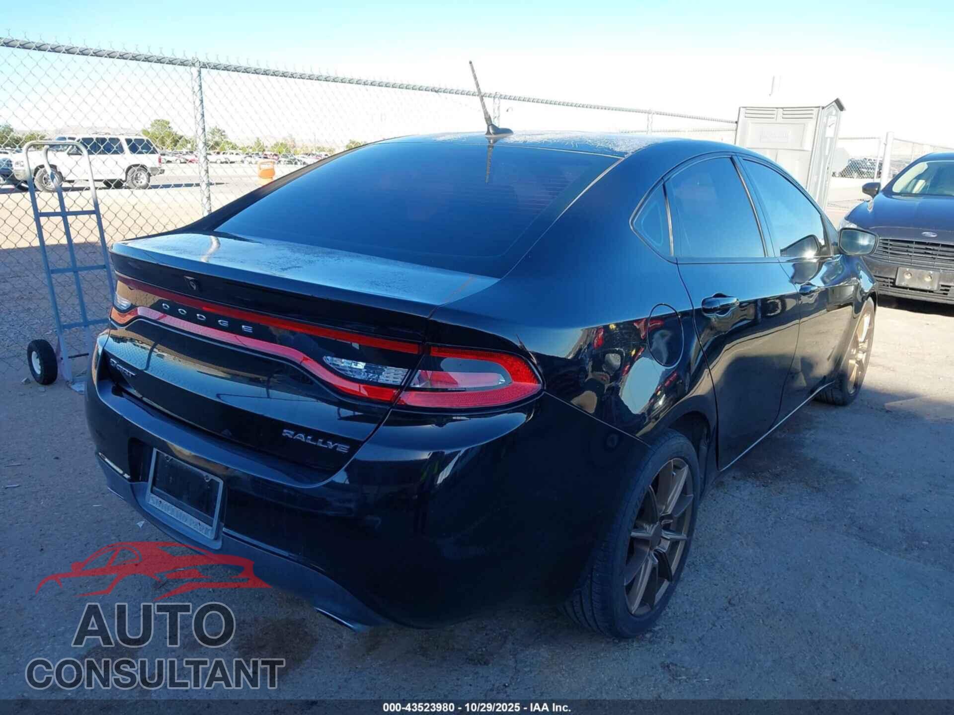DODGE DART 2015 - 1C3CDFBBXFD150237