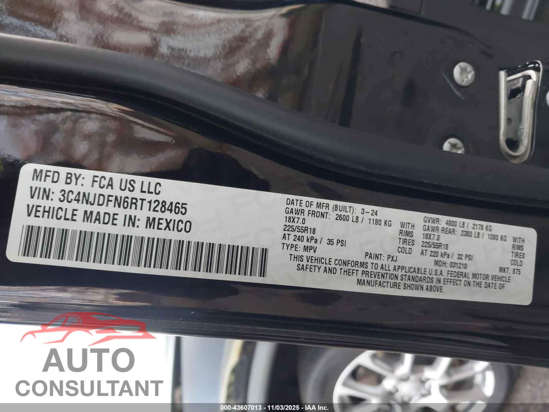 JEEP COMPASS 2024 - 3C4NJDFN6RT128465