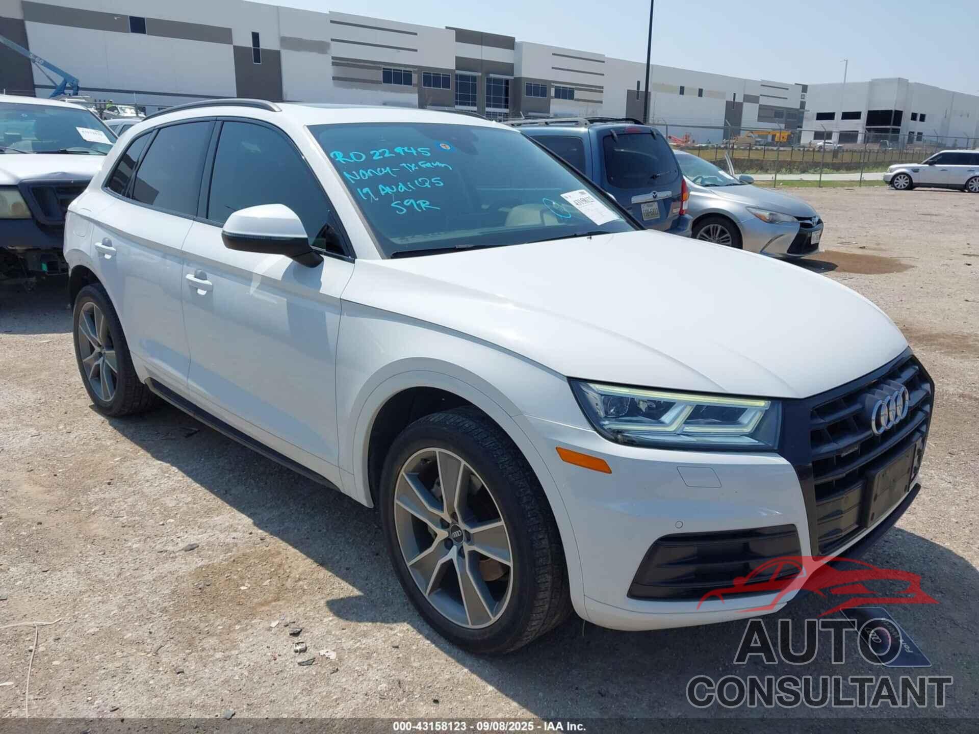 AUDI Q5 2019 - WA1BNAFY2K2054446