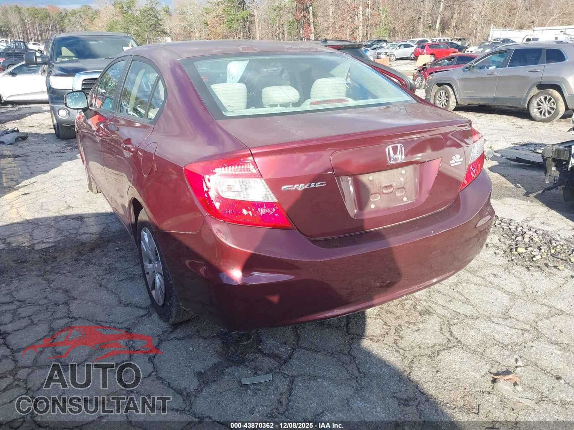 HONDA CIVIC 2012 - 2HGFB2F50CH572464