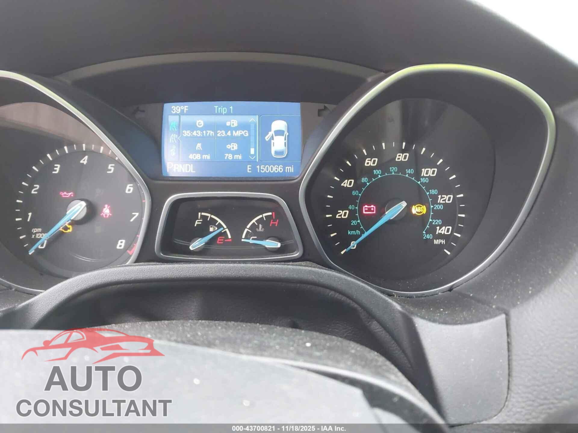 FORD FOCUS 2014 - 1FADP3F28EL370468
