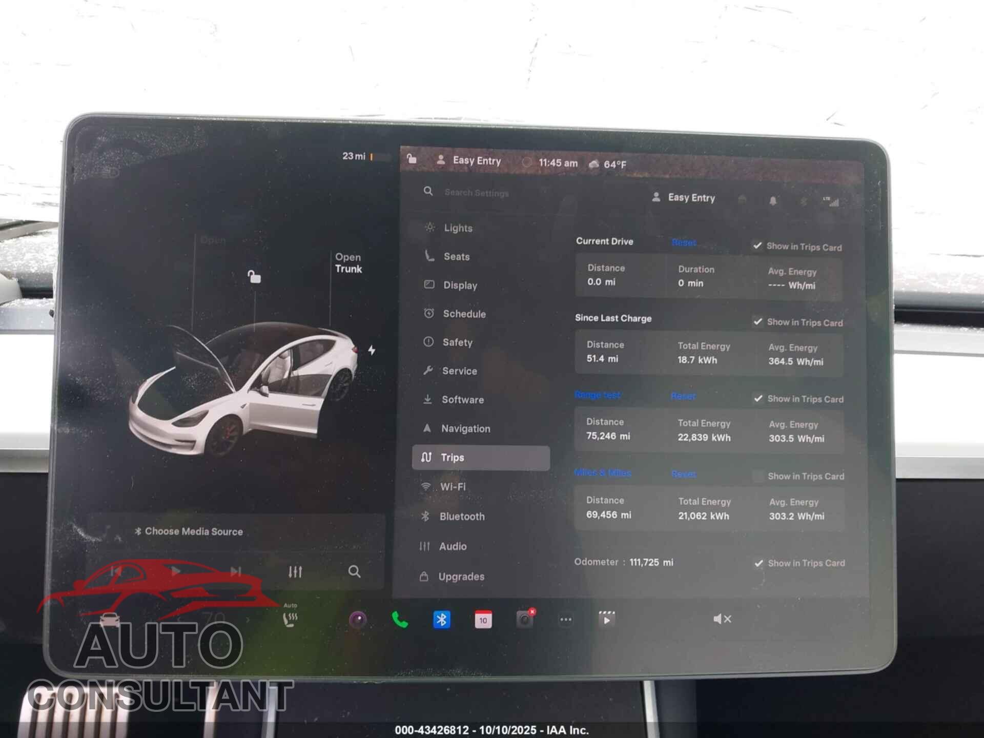 TESLA MODEL 3 2019 - 5YJ3E1EB6KF393683