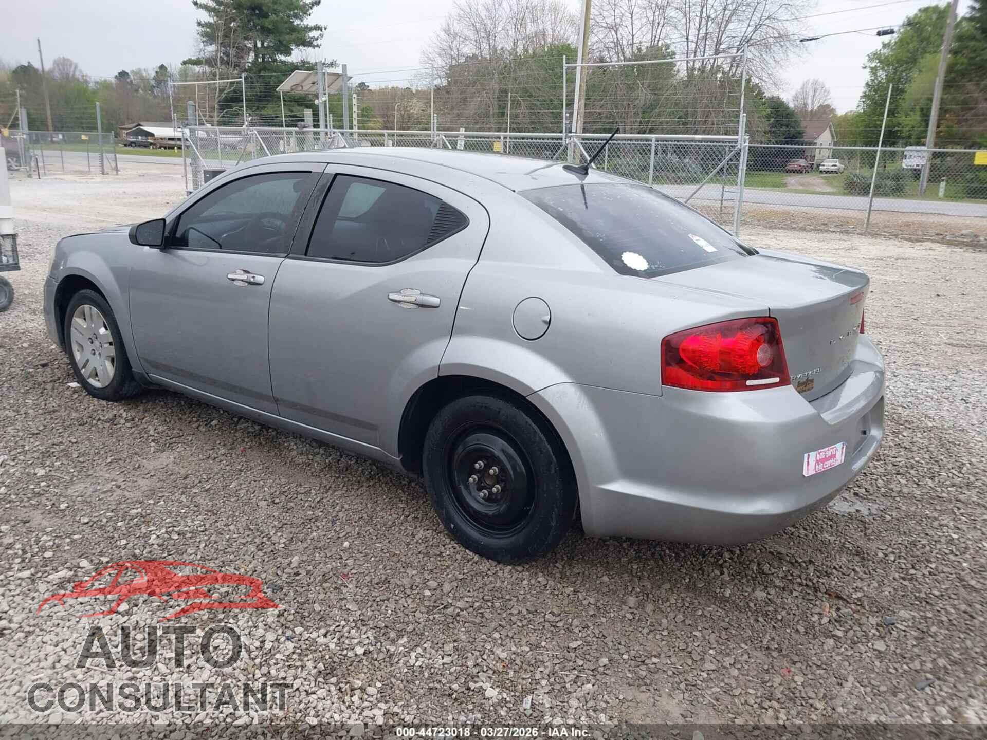 DODGE AVENGER 2013 - 1C3CDZAB0DN682803