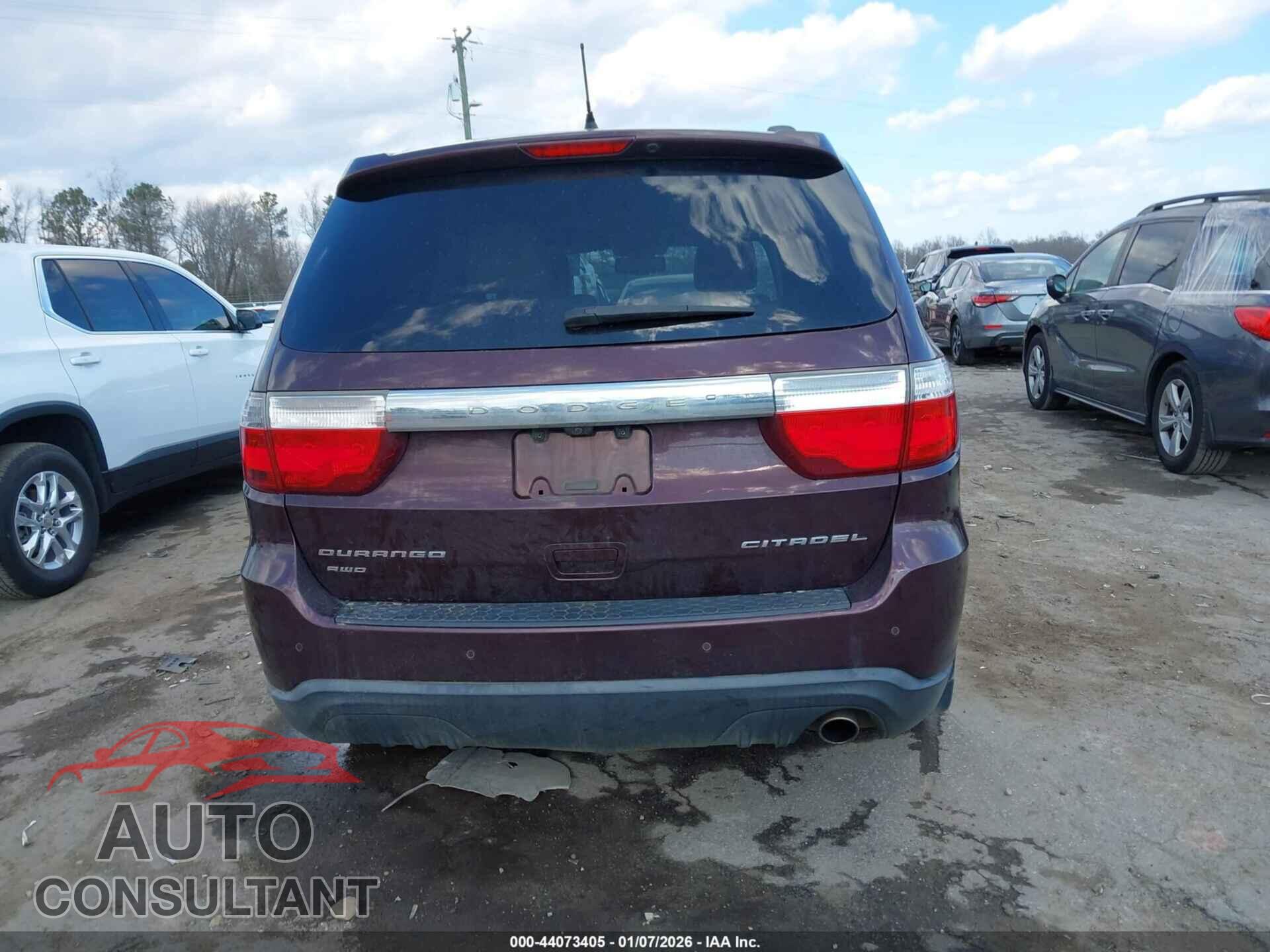DODGE DURANGO 2012 - 1C4RDJEG1CC291960
