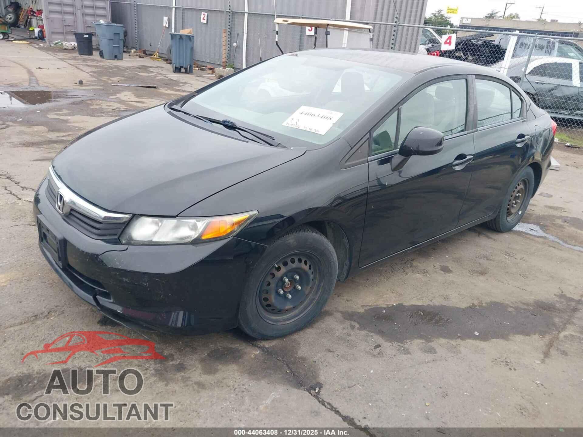 HONDA CIVIC 2012 - 19XFB2F51CE390010