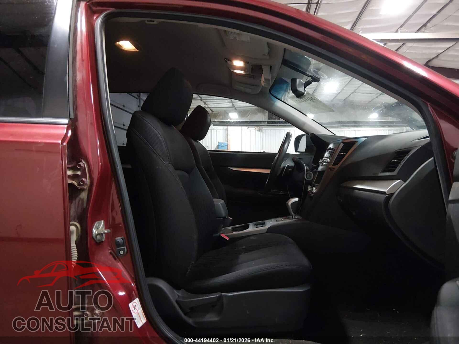 SUBARU OUTBACK 2012 - 4S4BRCAC9C3276748