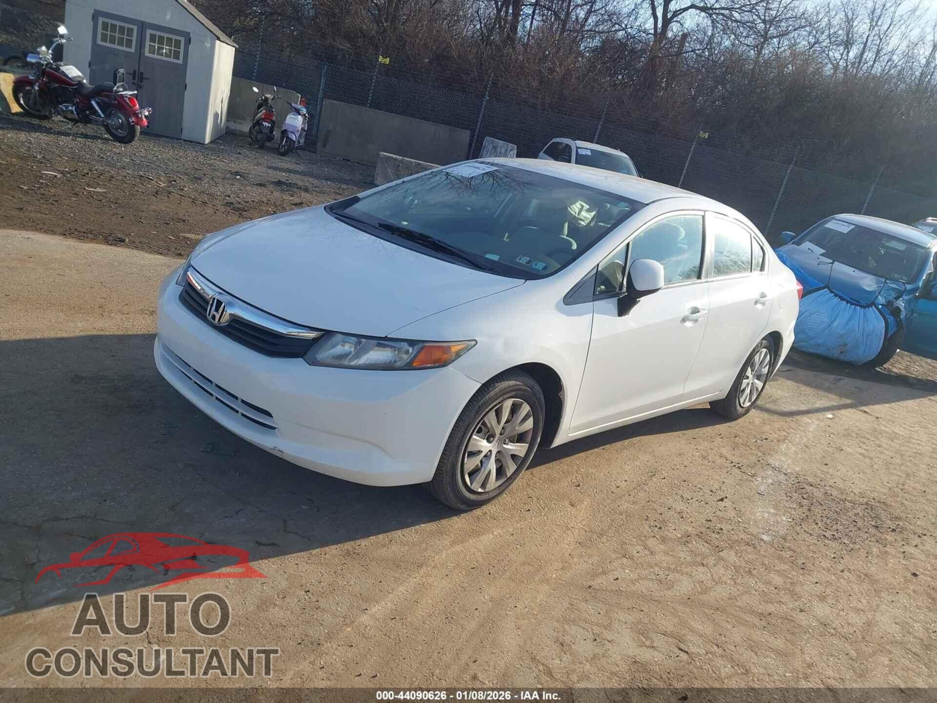 HONDA CIVIC 2012 - 19XFB2F58CE369610
