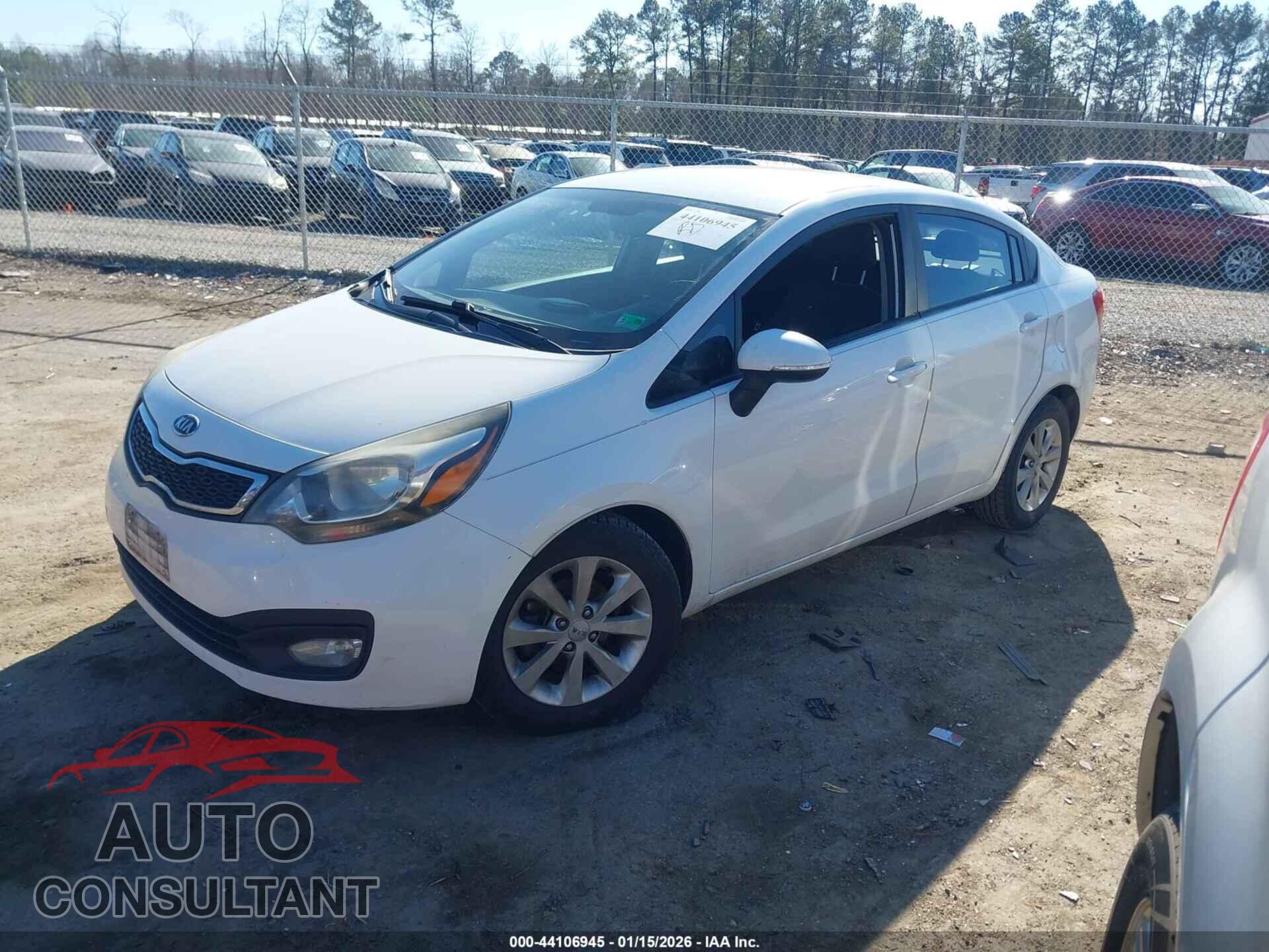 KIA RIO 2012 - KNADN4A34C6051261