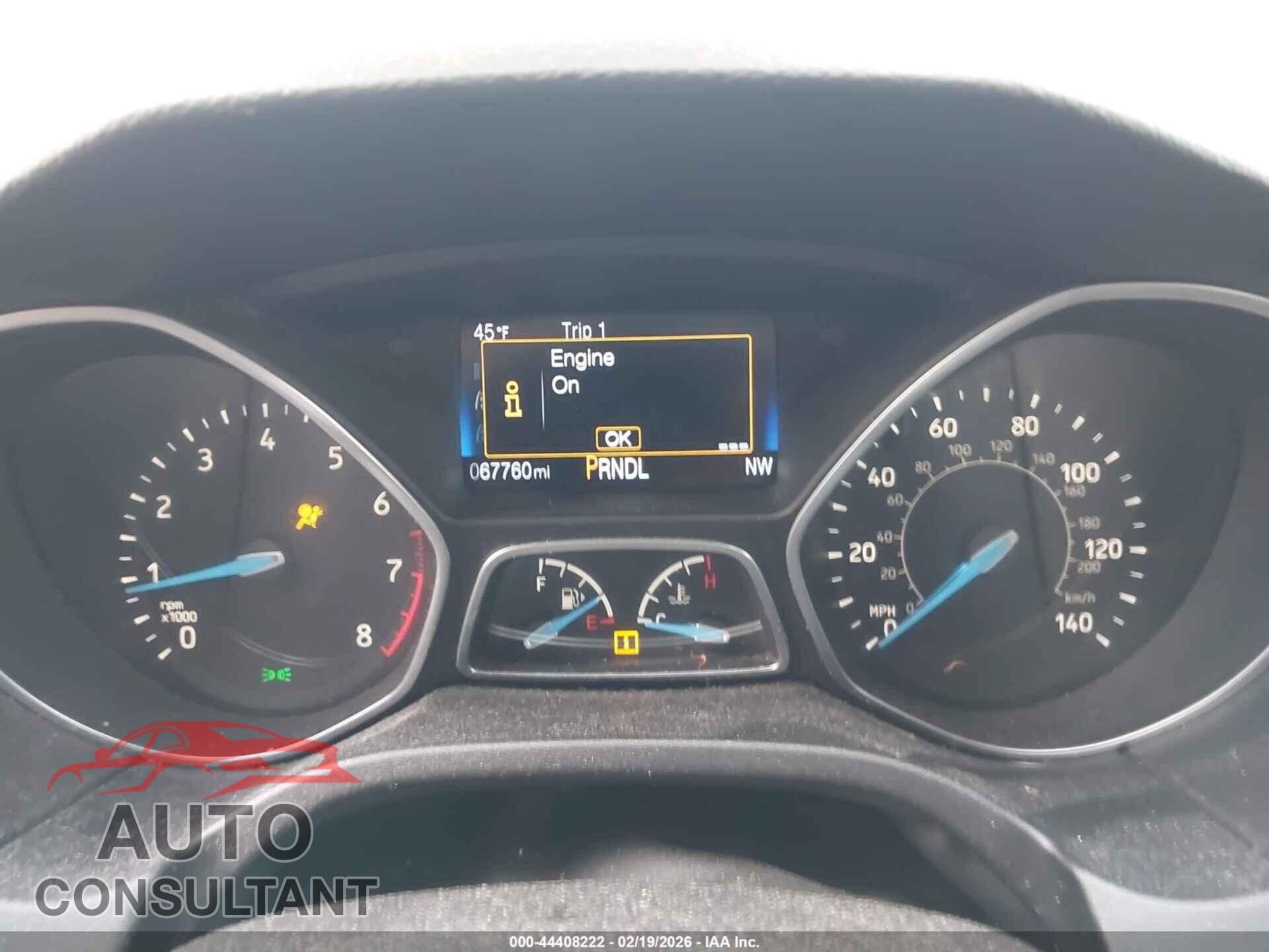 FORD FOCUS 2017 - 1FADP3K28HL209306