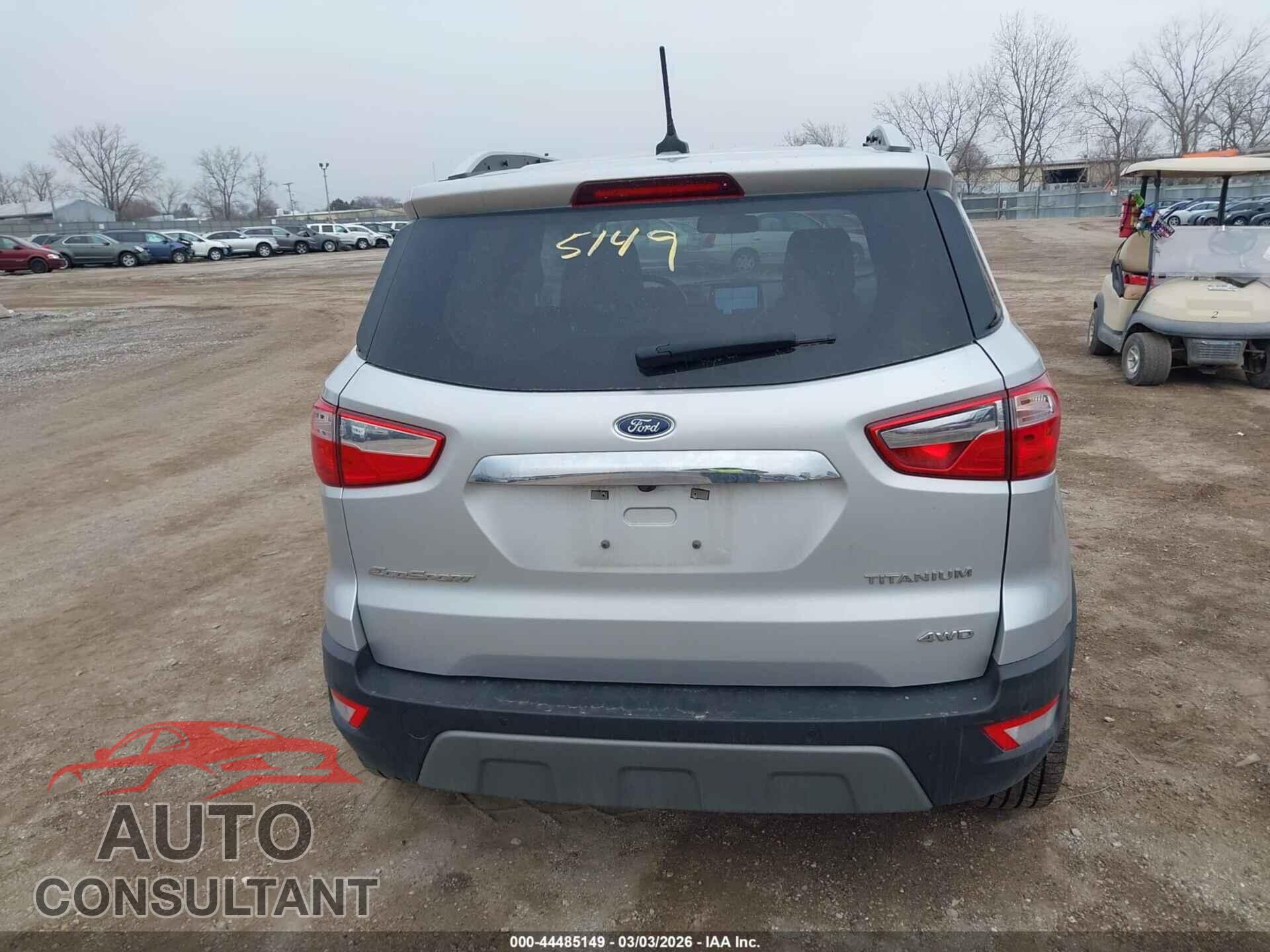 FORD ECOSPORT 2021 - MAJ6S3KL7MC397729