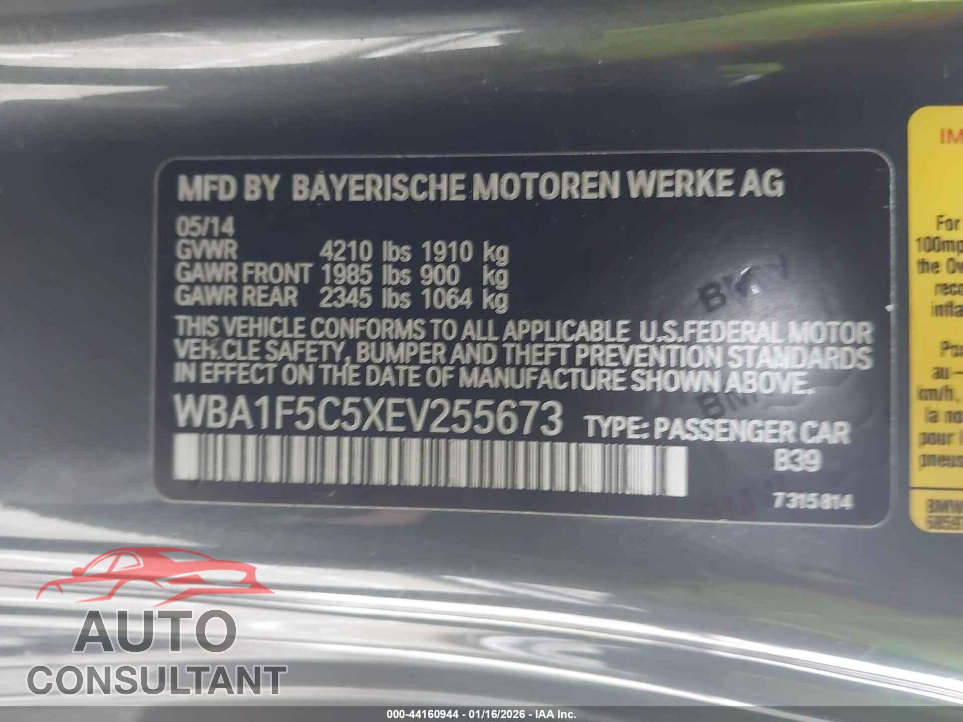 BMW 228I 2014 - WBA1F5C5XEV255673