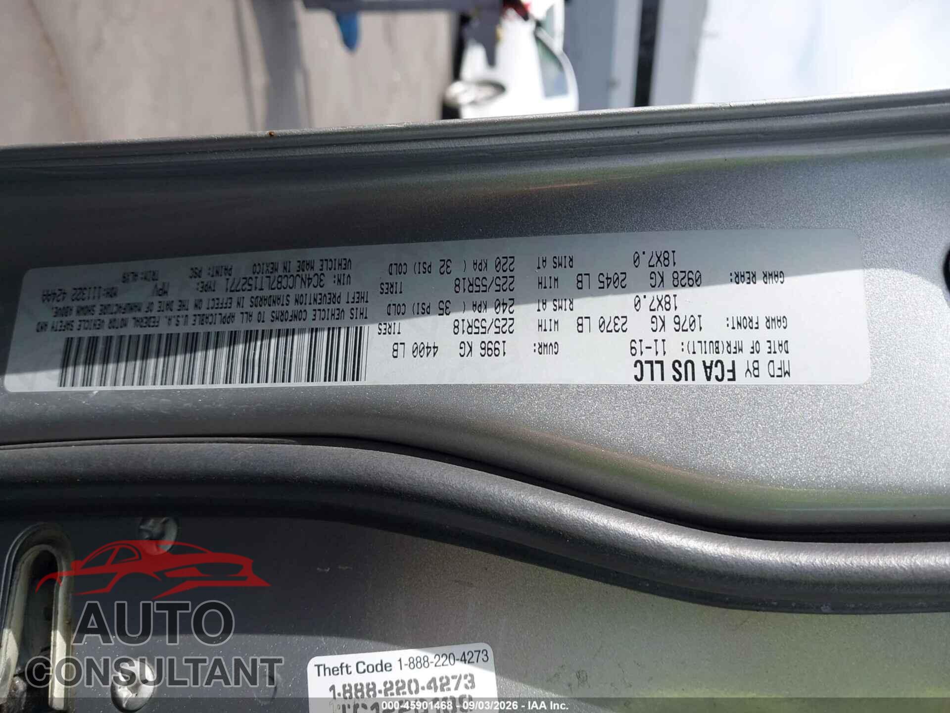 JEEP COMPASS 2020 - 3C4NJCCB7LT152771