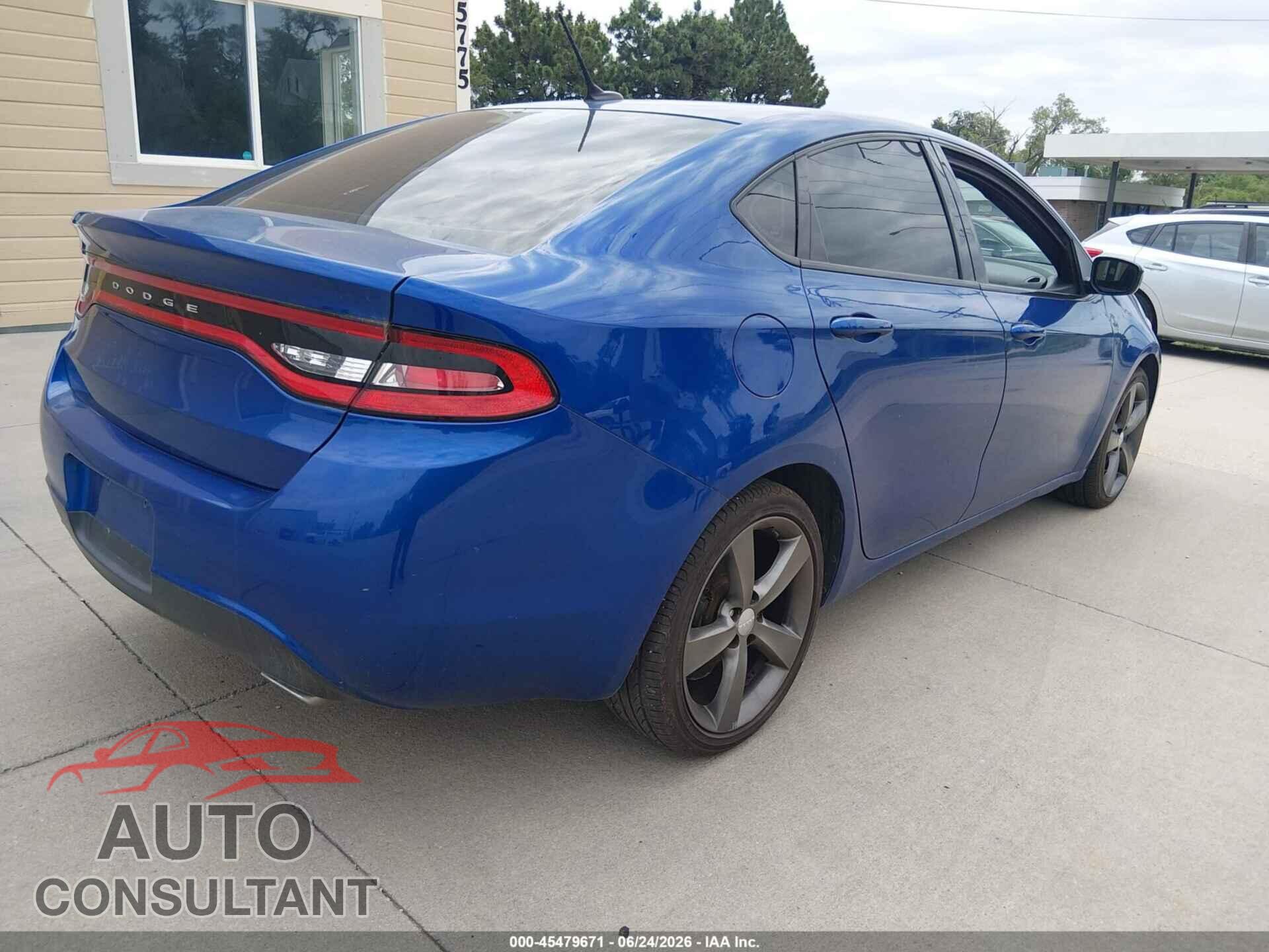 DODGE DART 2013 - 1C3CDFBA9DD284273