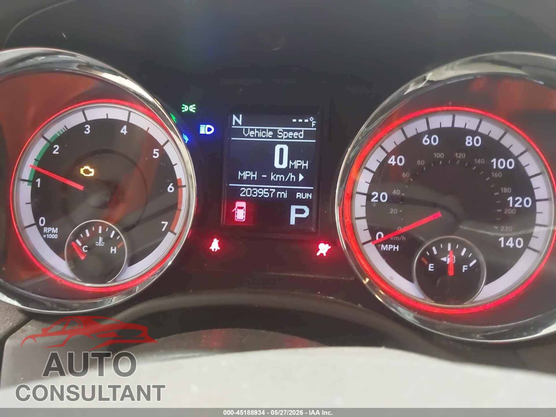 DODGE DURANGO 2012 - 1C4SDJDT4CC112309