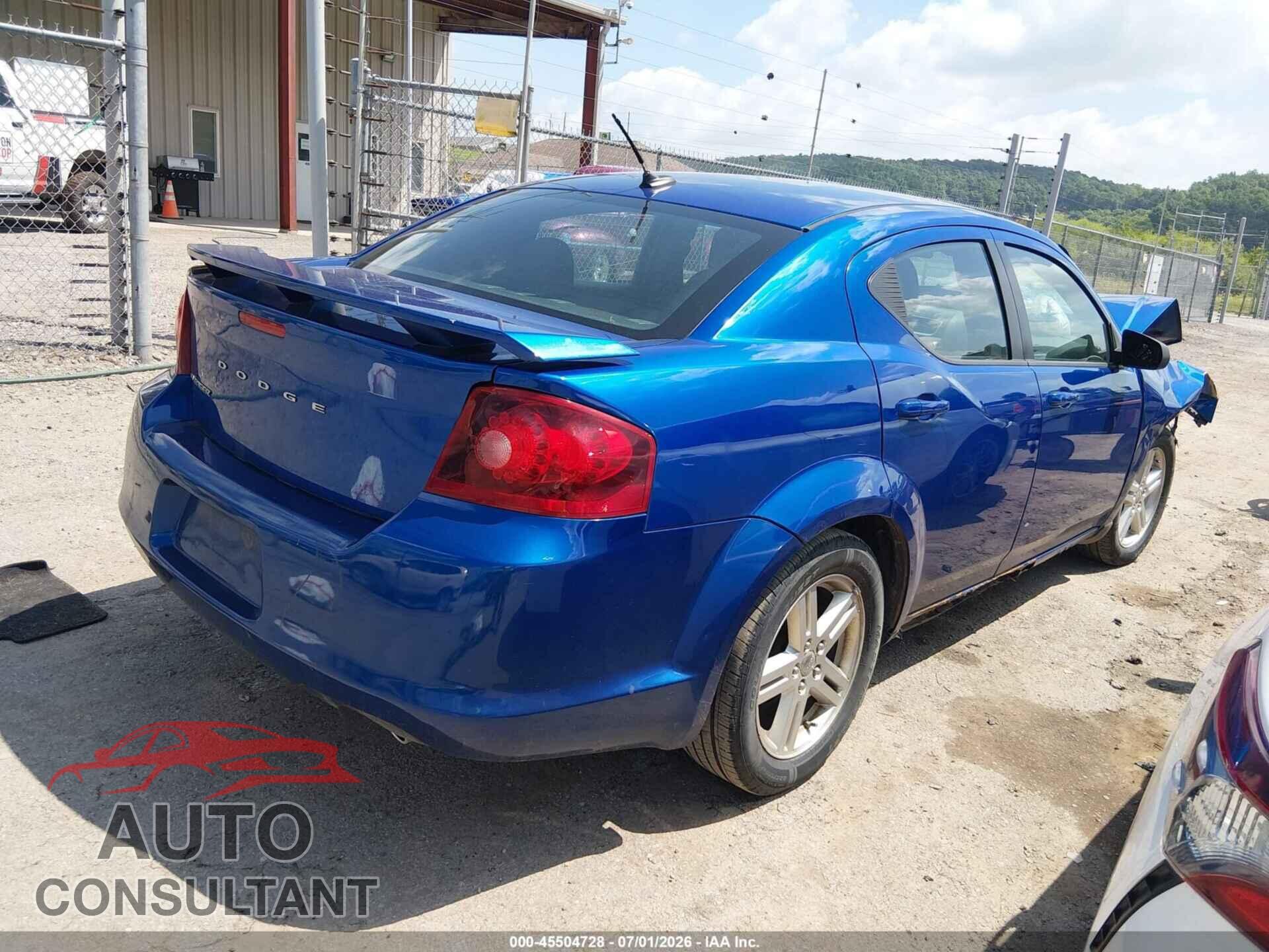 DODGE AVENGER 2013 - 1C3CDZAG3DN634000