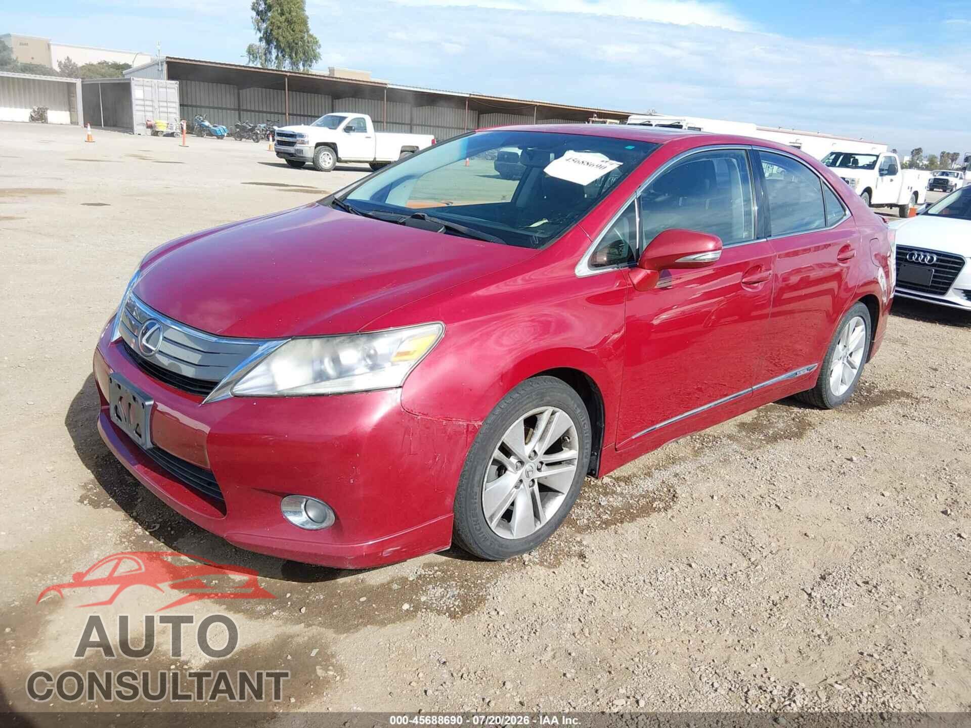 LEXUS HS 250H 2010 - JTHBB1BA4A2027317