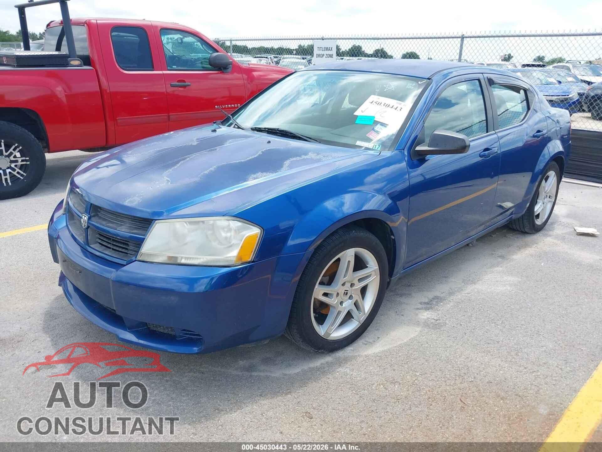 DODGE AVENGER 2010 - 1B3CC4FB3AN149481