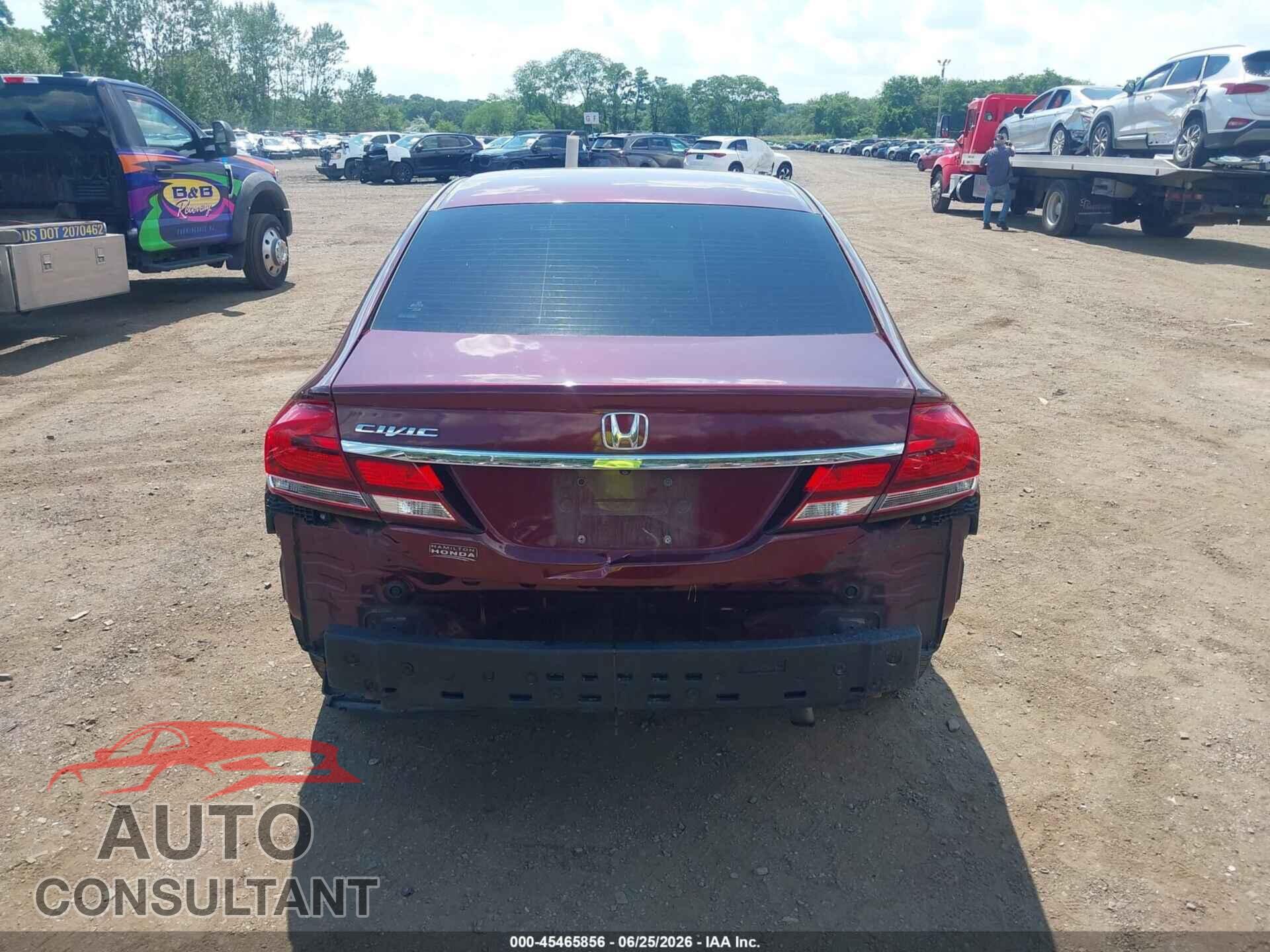 HONDA CIVIC 2015 - 19XFB2F55FE285460