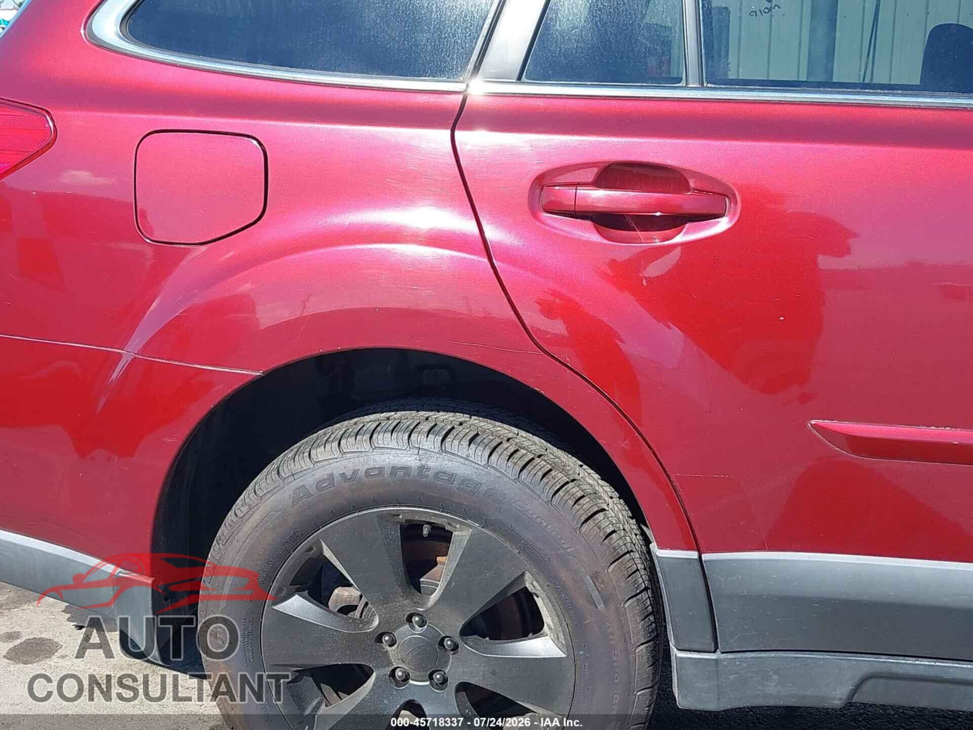 SUBARU OUTBACK 2012 - 4S4BRBKC0C3269972