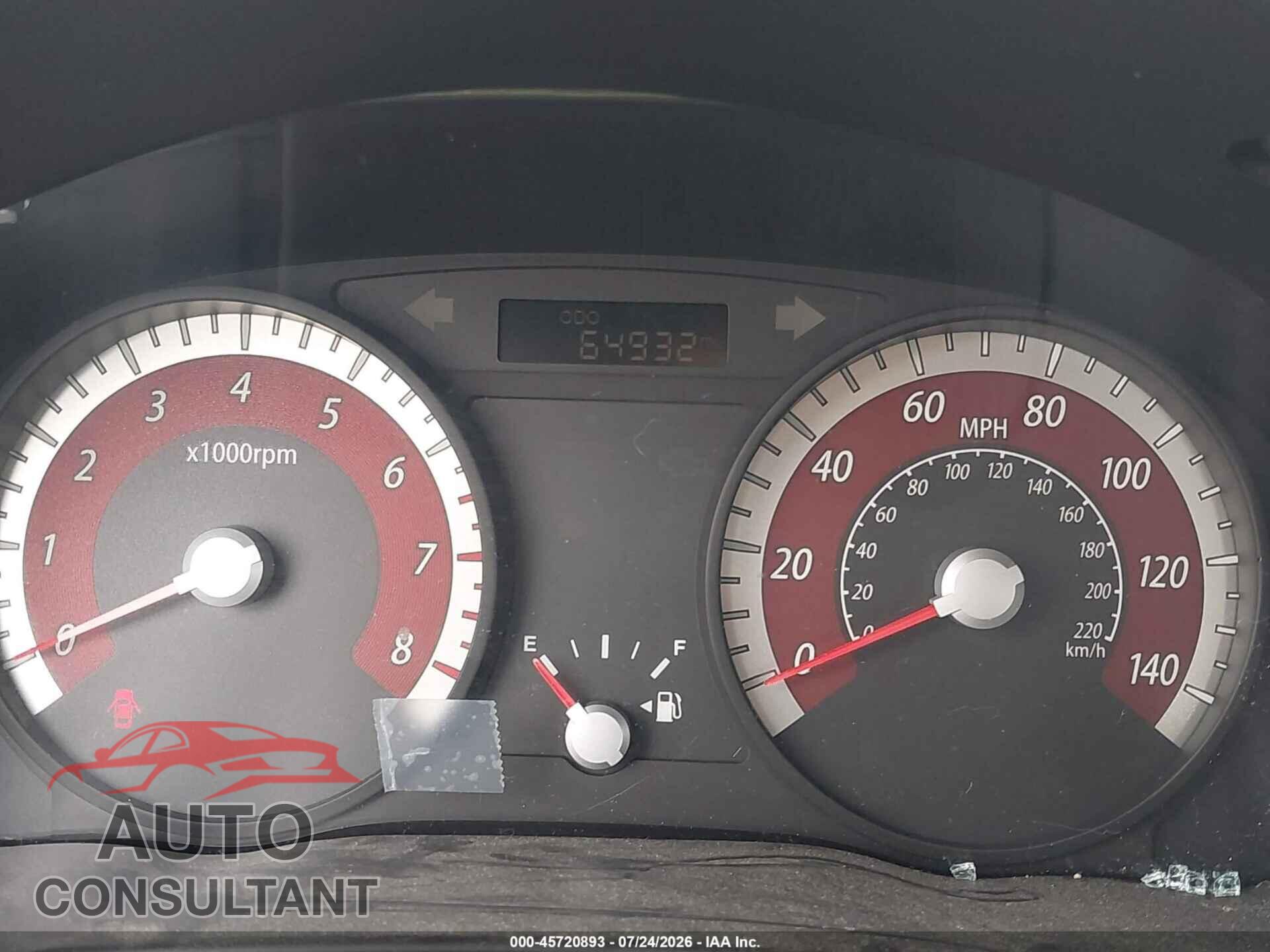 KIA RIO 2011 - KNADH4A30B6748402
