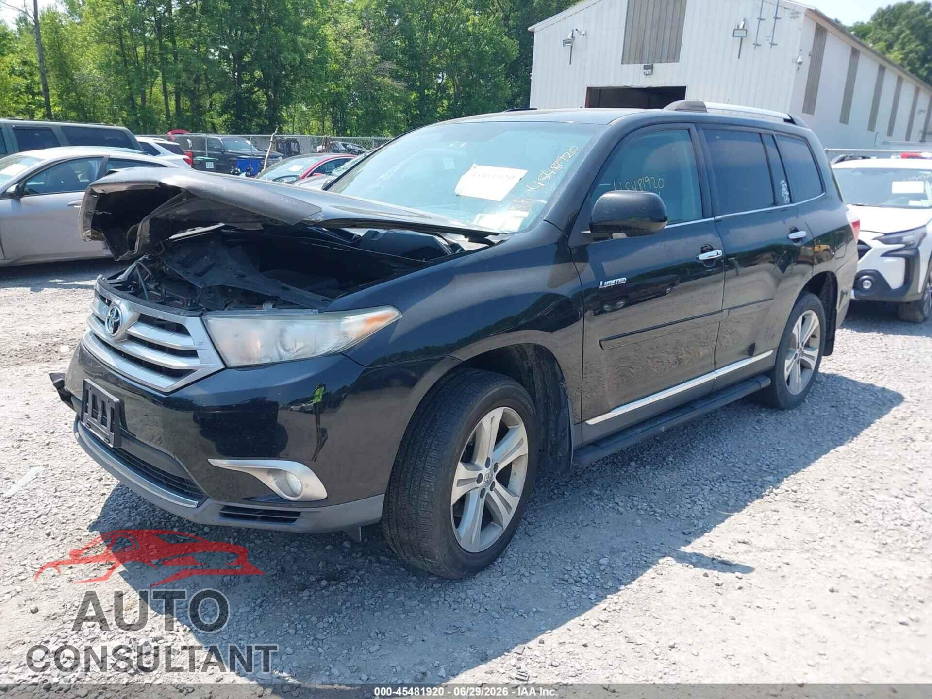 TOYOTA HIGHLANDER 2013 - 5TDDK3EH8DS185252