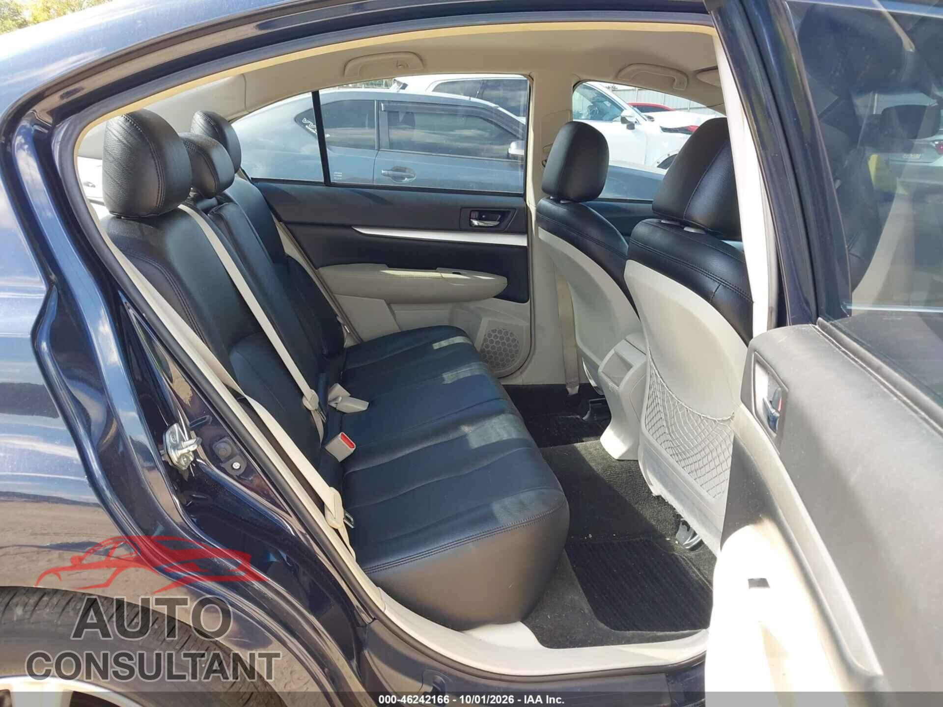 SUBARU LEGACY 2012 - 4S3BMAC65C1032511