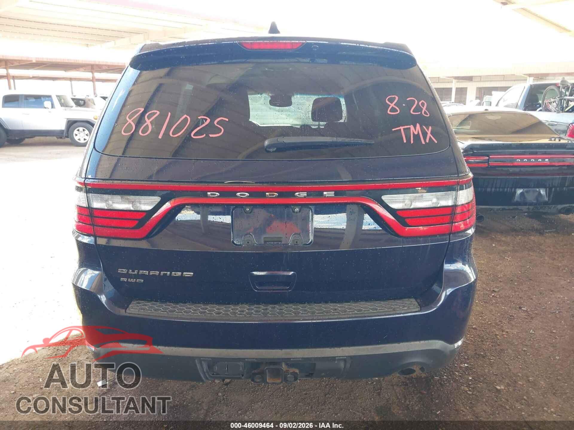 DODGE DURANGO 2017 - 1C4RDJAG3HC881025