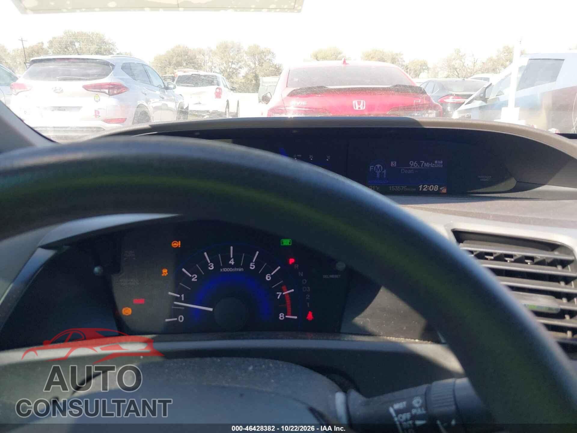 HONDA CIVIC 2012 - 19XFB2F80CE089741