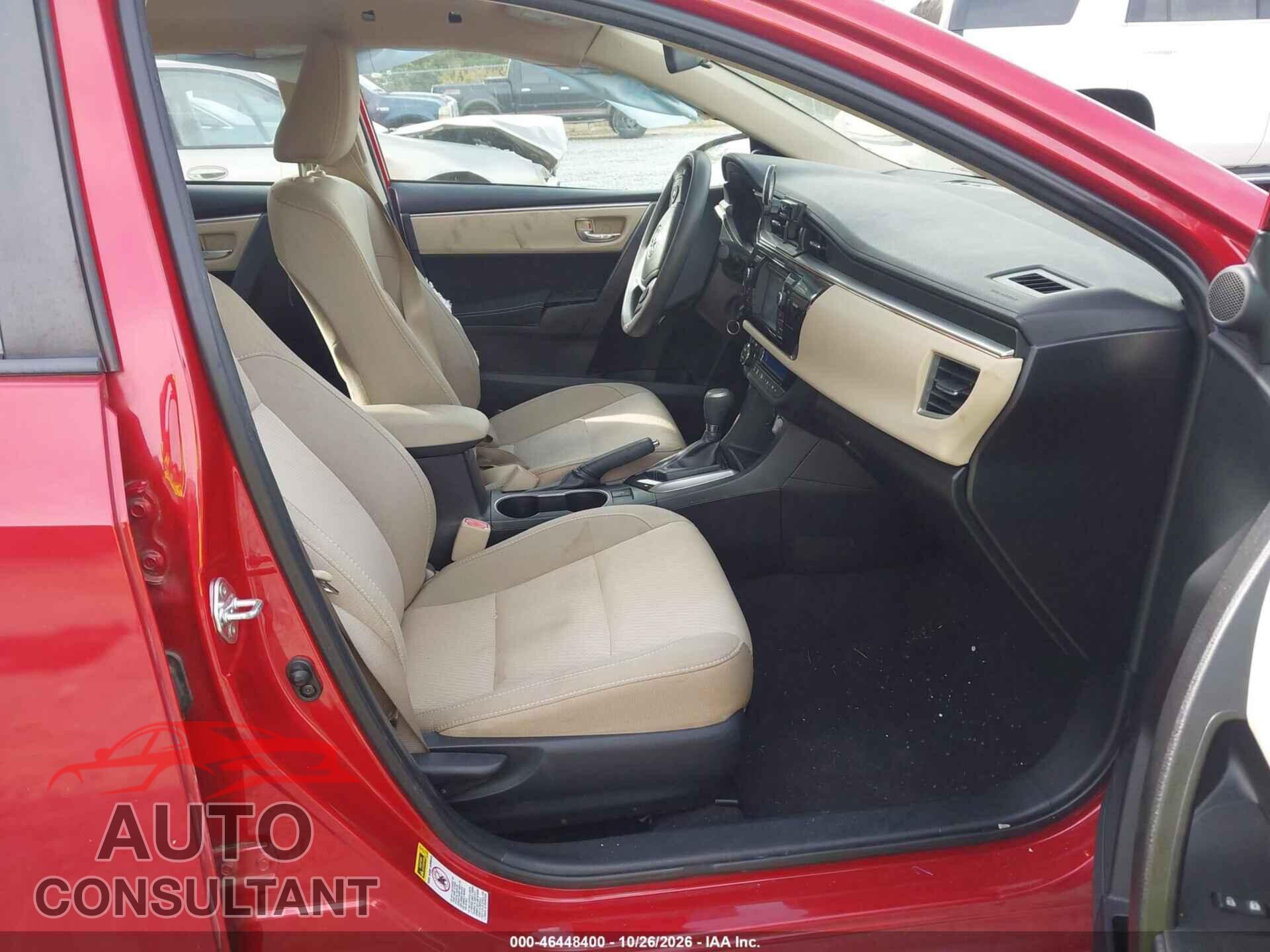 TOYOTA COROLLA 2015 - 2T1BURHE7FC324837