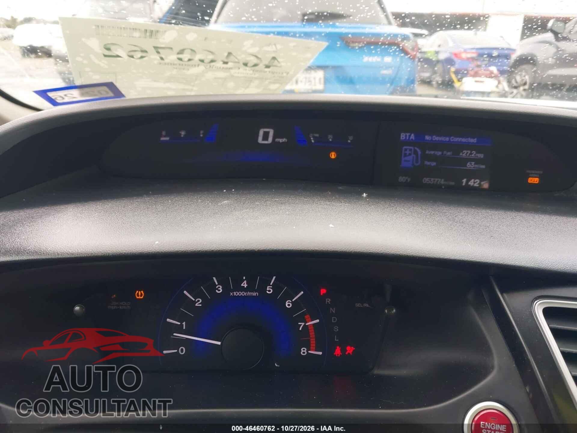HONDA CIVIC 2014 - 19XFB2F93EE014057