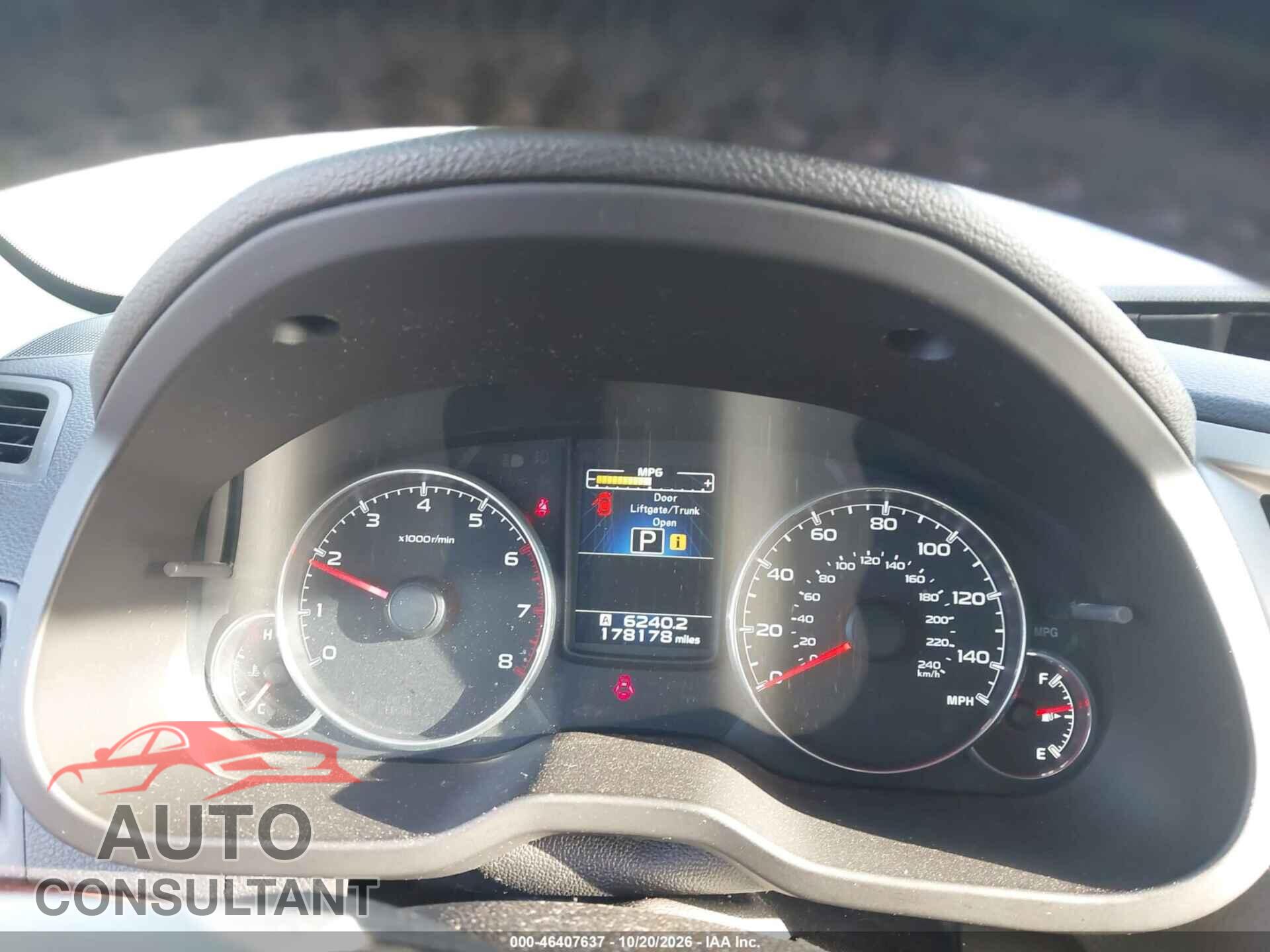 SUBARU OUTBACK 2013 - 4S4BRBPC5D3311742