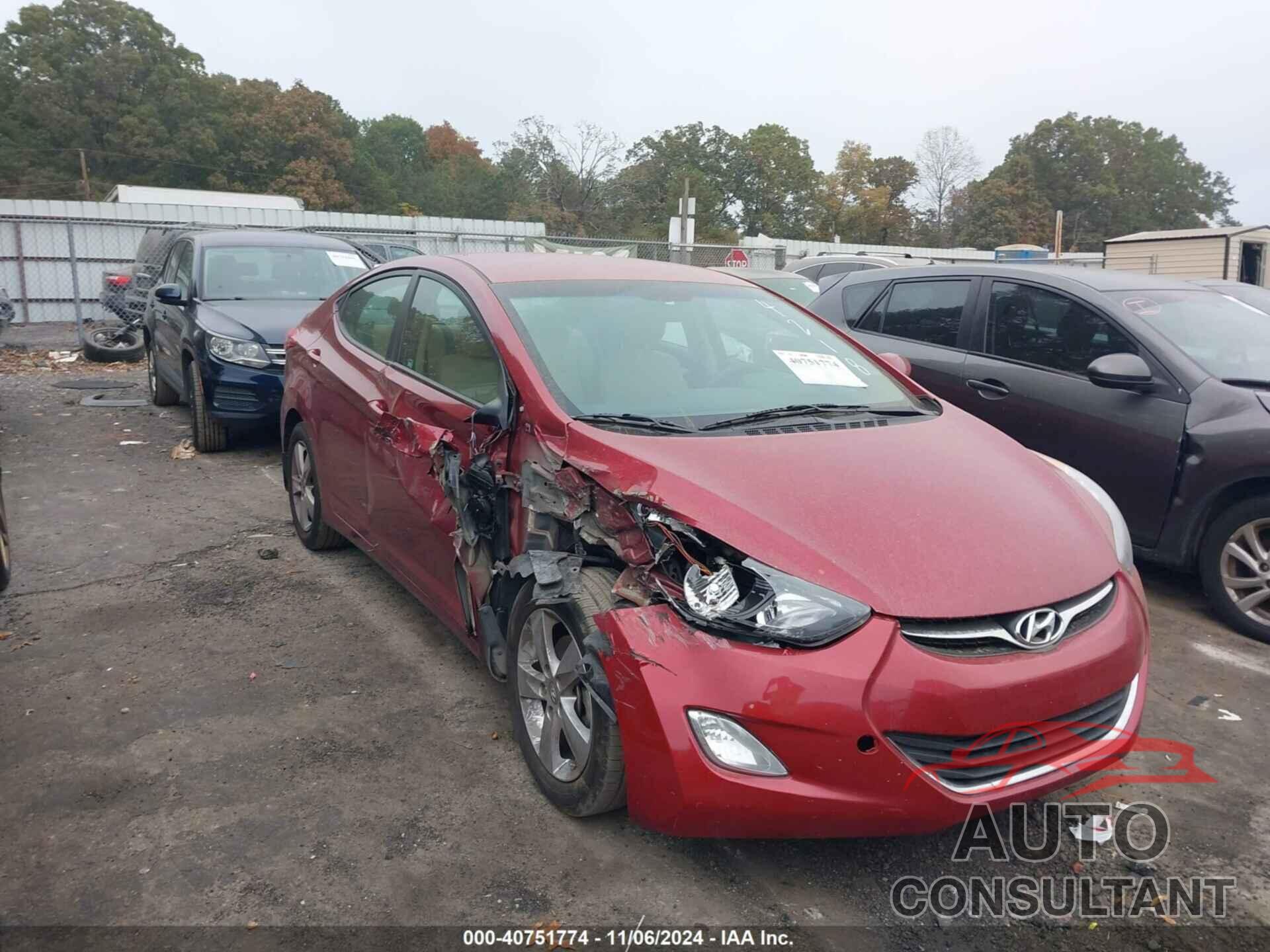 HYUNDAI ELANTRA 2013 - 5NPDH4AE9DH454218
