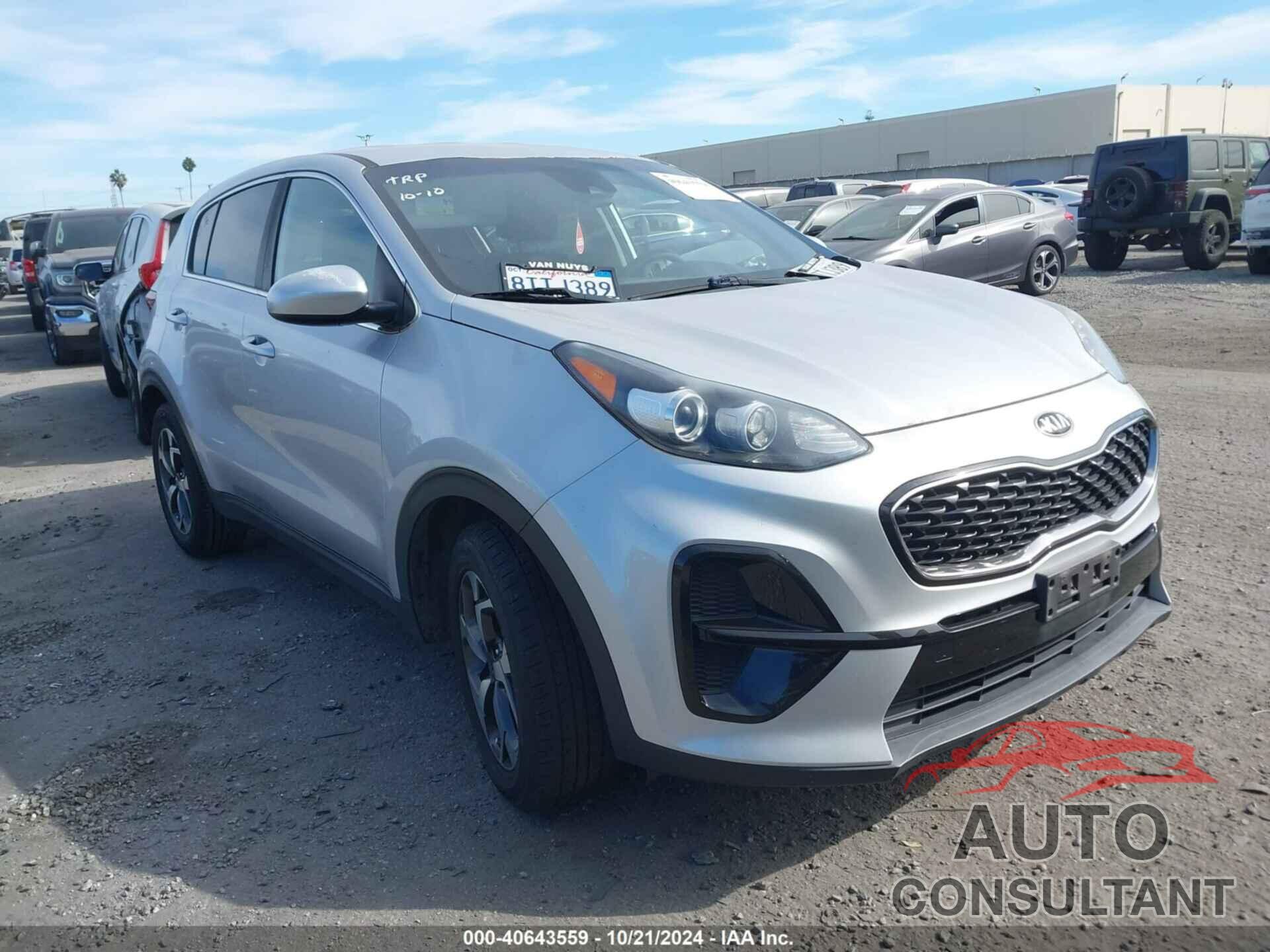 KIA SPORTAGE 2020 - KNDPM3AC8L7818231