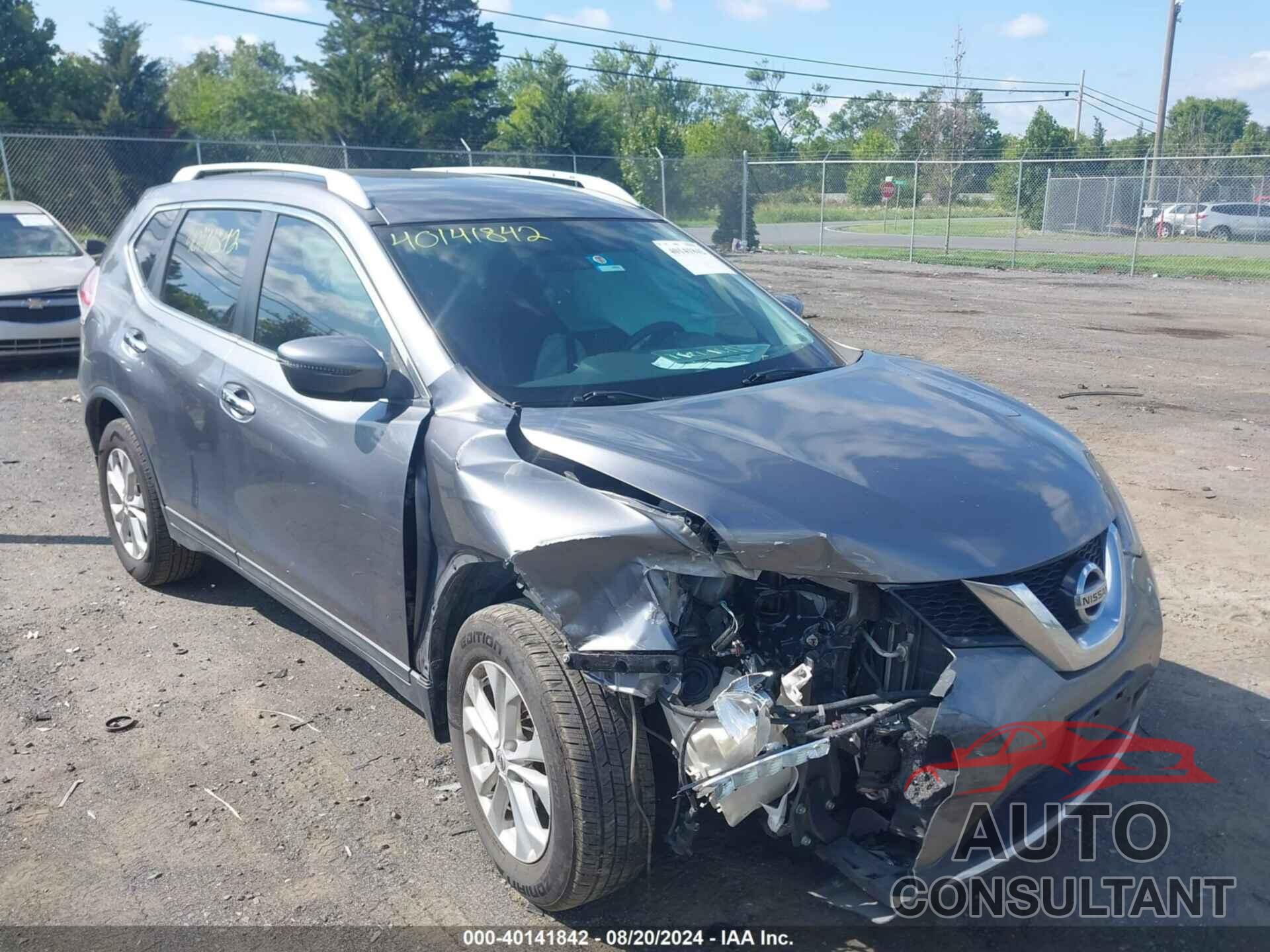 NISSAN ROGUE 2016 - KNMAT2MTXGP597560