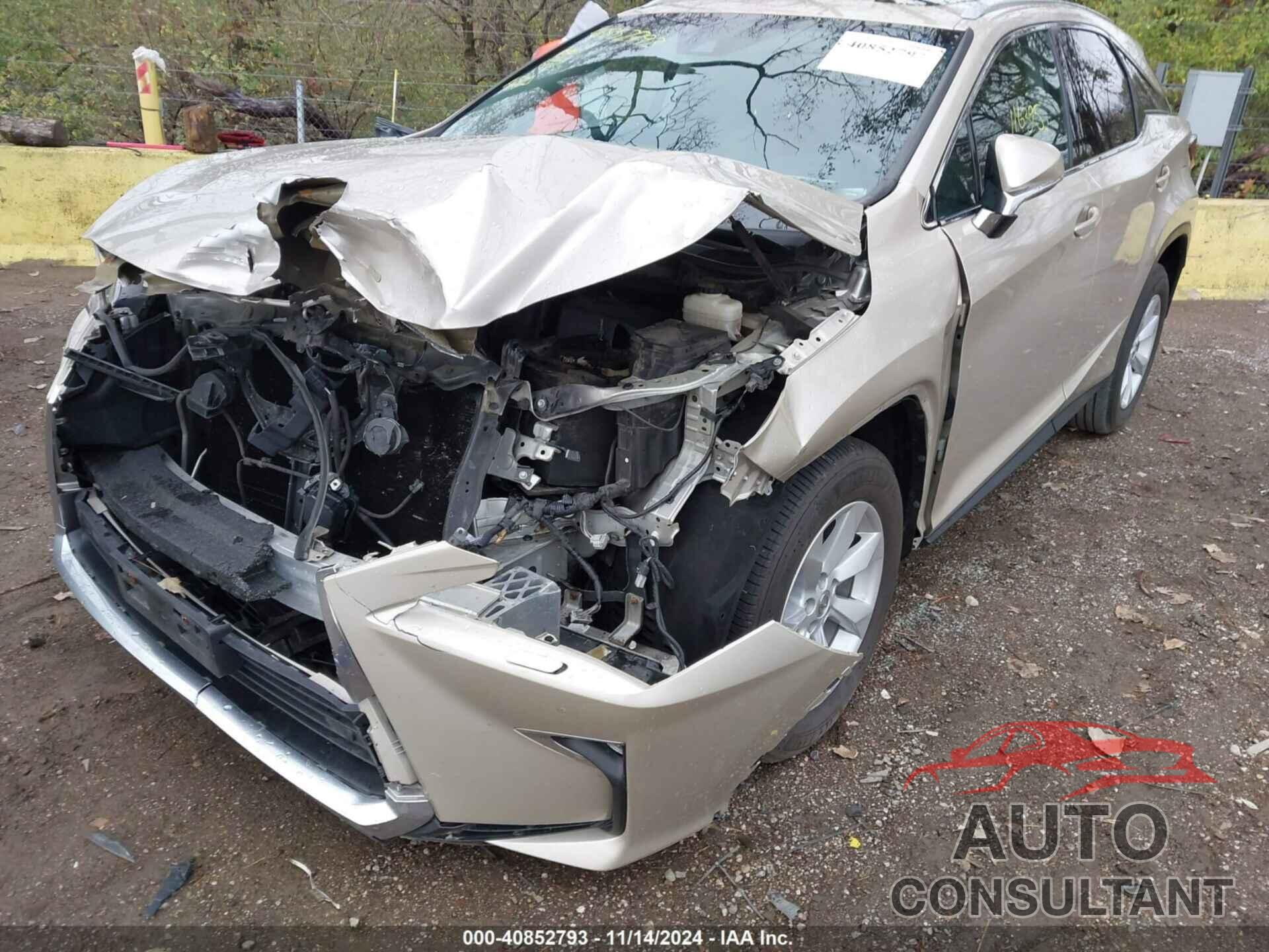 LEXUS RX 350 2017 - 2T2BZMCA0HC070024
