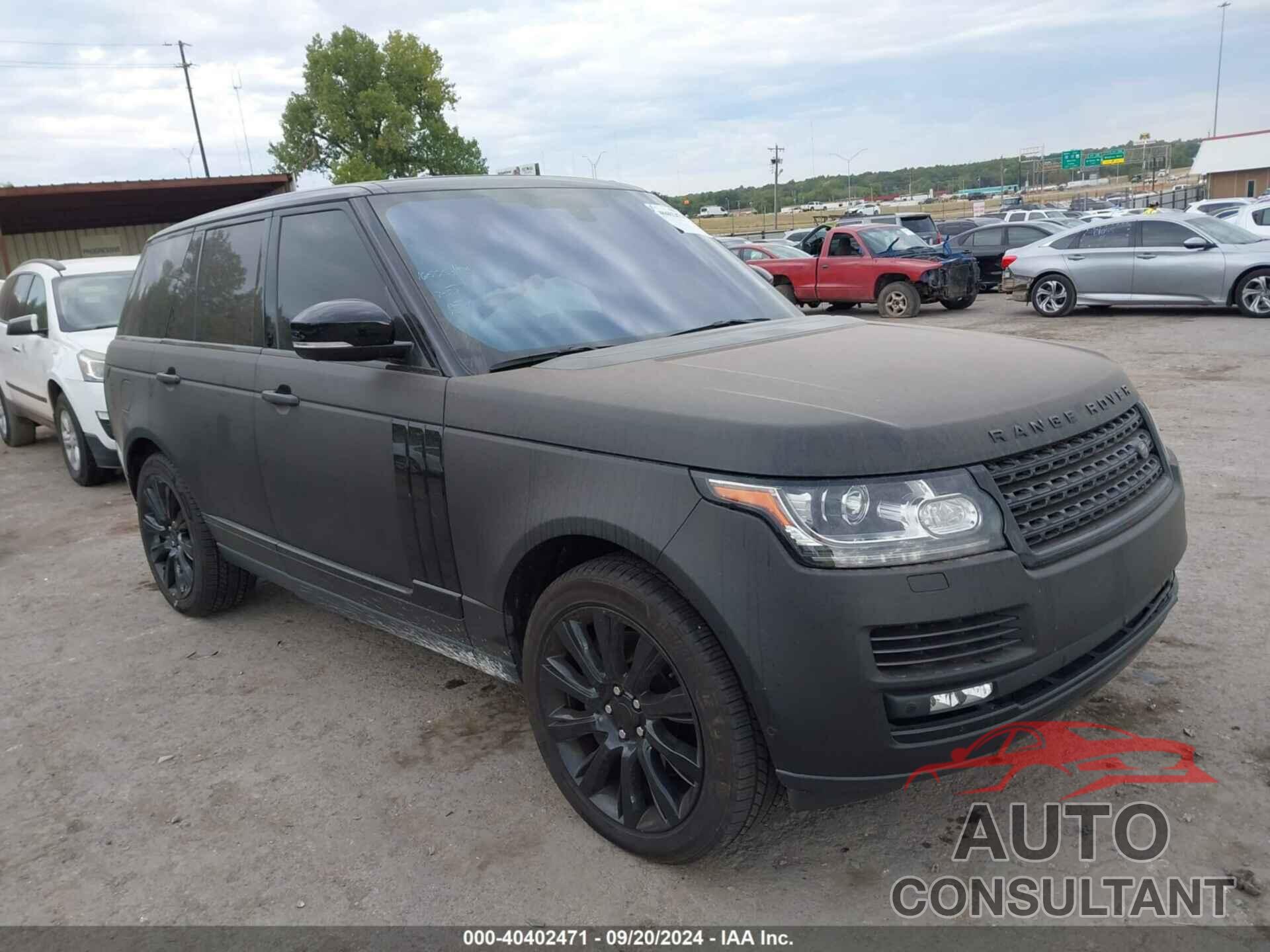 LAND ROVER RANGE ROVER 2016 - SALGS2EF1GA261782