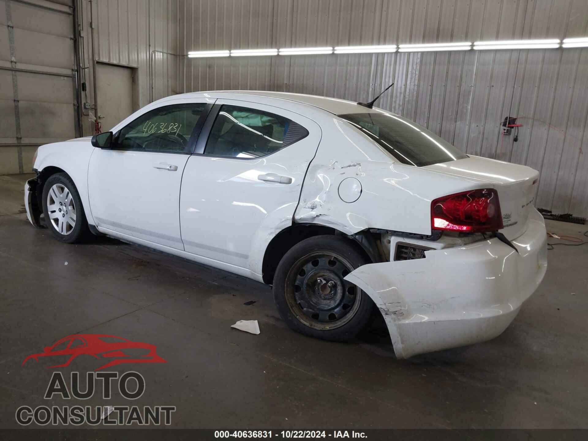 DODGE AVENGER 2011 - 1B3BD4FB2BN563216