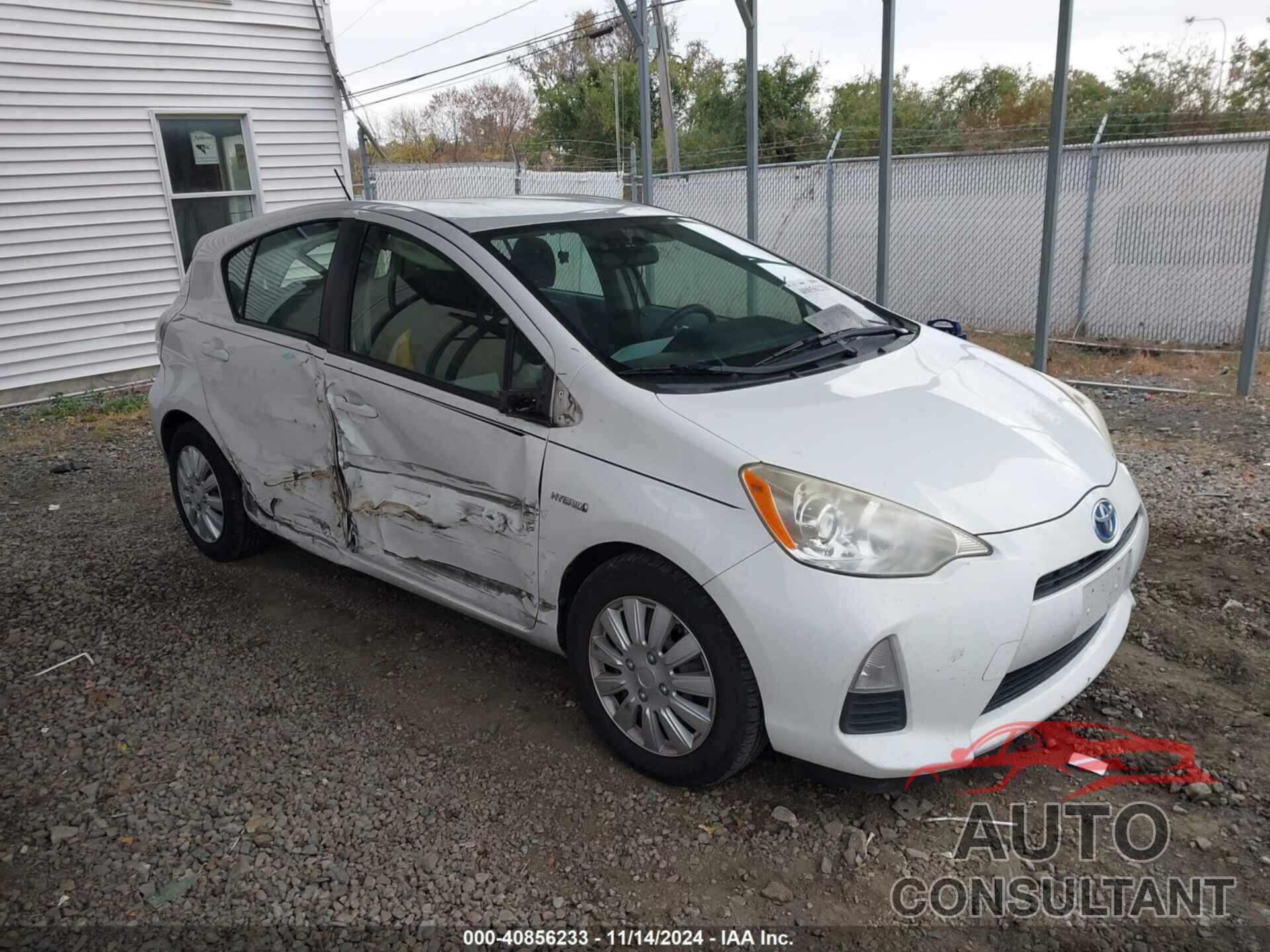 TOYOTA PRIUS C 2012 - JTDKDTB31C1504657