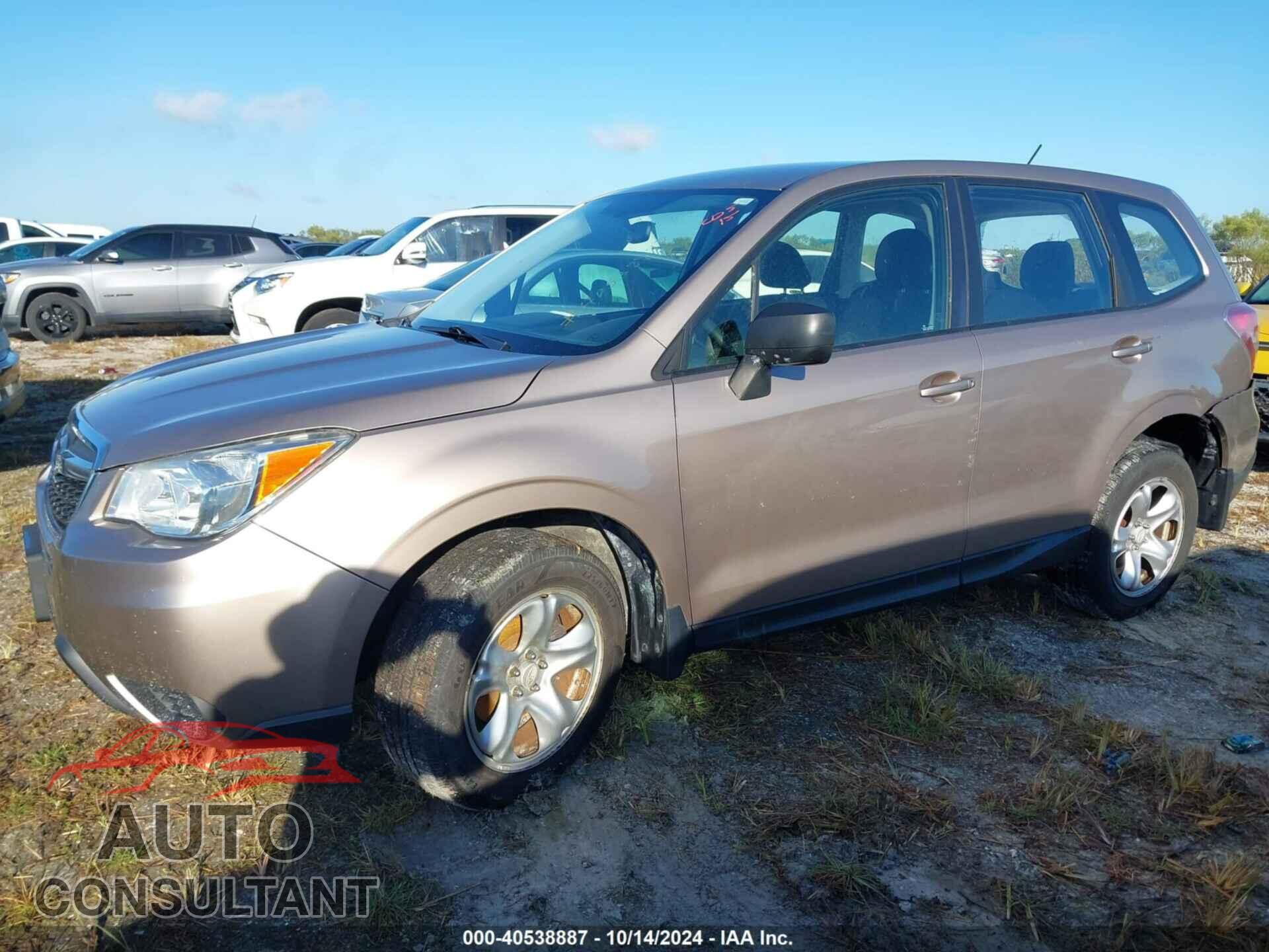 SUBARU FORESTER 2014 - JF2SJAAC8EH453636
