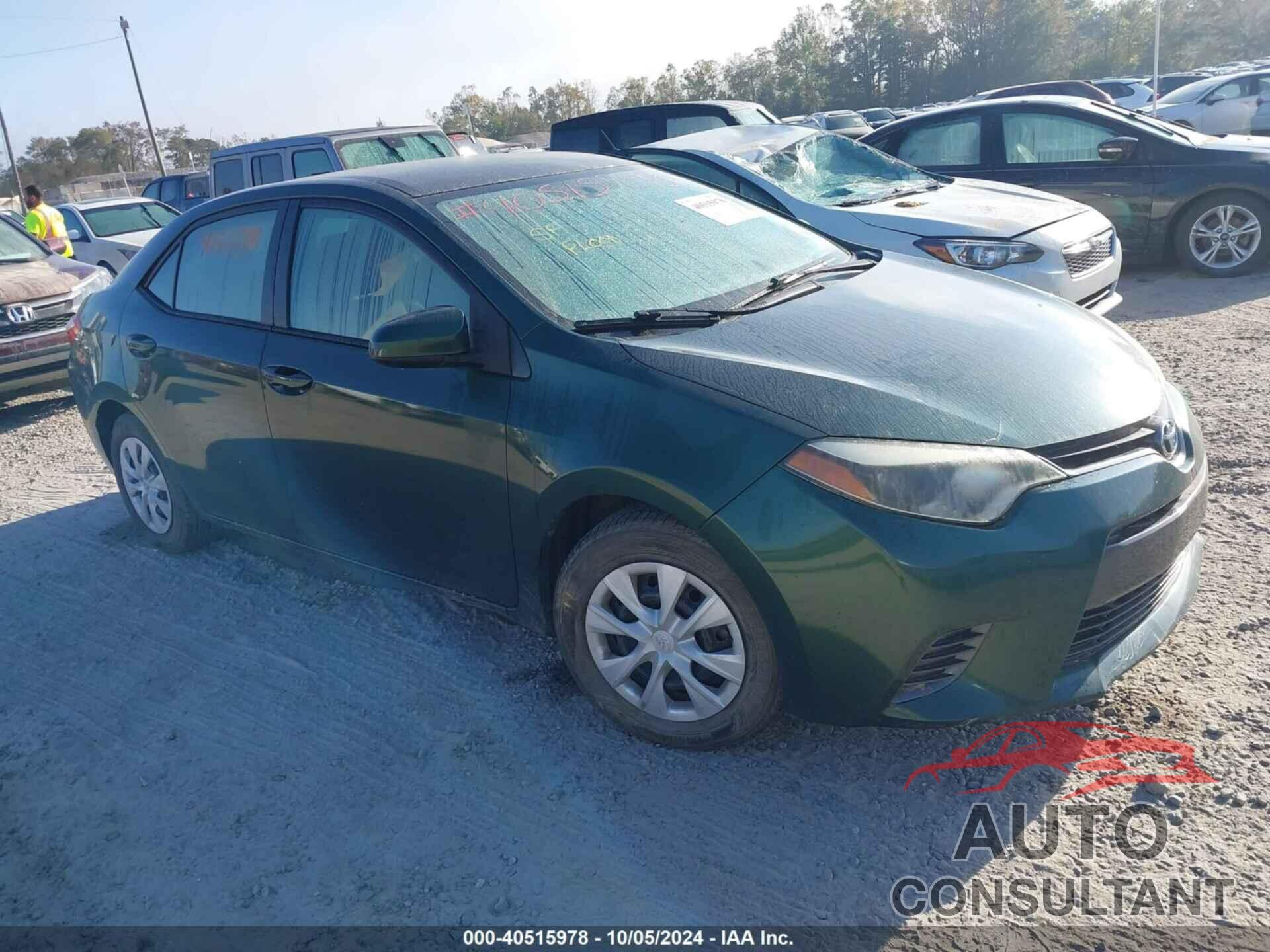 TOYOTA COROLLA 2015 - 2T1BPRHE5FC369606