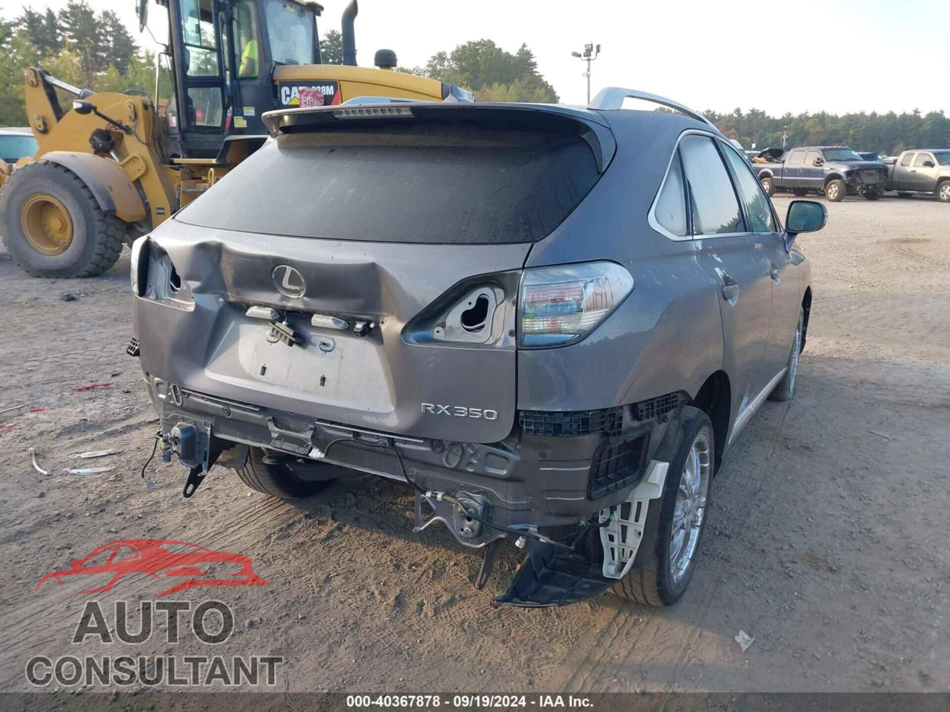 LEXUS RX 350 2012 - 2T2BK1BA2CC145173