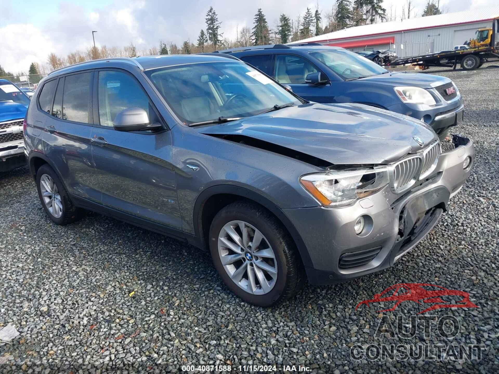 BMW X3 2016 - 5UXWX9C55G0D82894